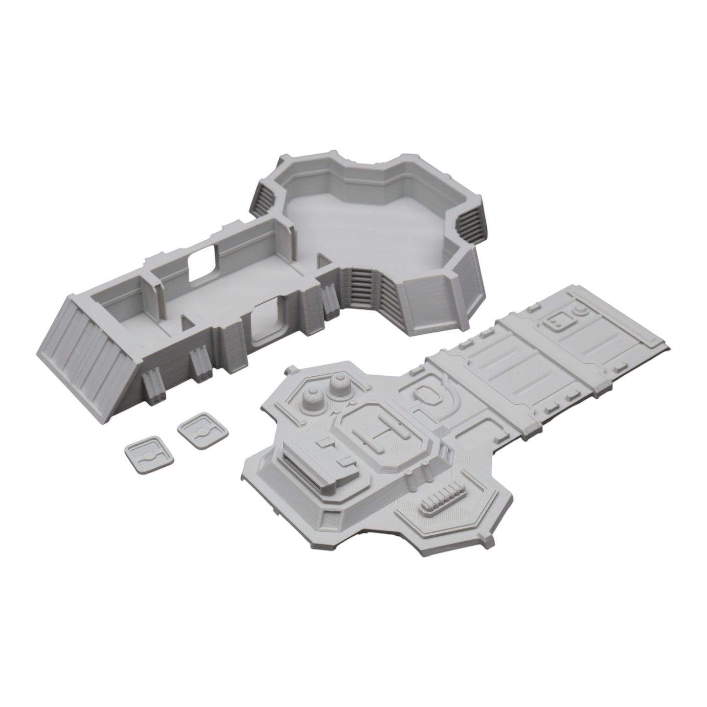 Wargaming 28mm scatter terrain scenery showing 3D-printed item that is compatible with games such as Warhammer 40K, Star Wars Legions, D+D, Dungeons and Dragons, Sci-Fi, Fantasy and other miniature tabletop games. Brand Jawar3d found at www.jawar3d.co.uk.