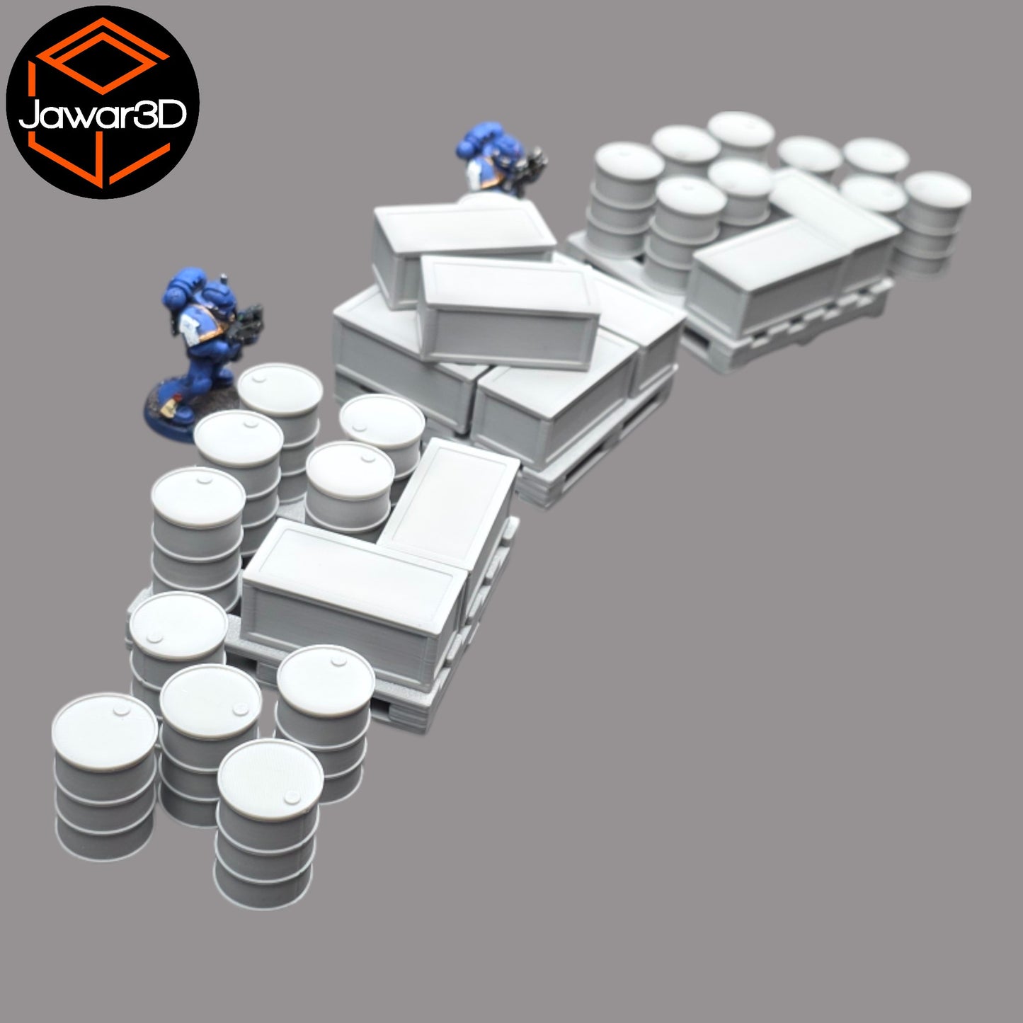 Wargaming 28mm scatter terrain scenery showing 3D-printed item that is compatible with games such as Warhammer 40K, Star Wars Legions, D+D, Dungeons and Dragons, Sci-Fi, Fantasy and other miniature tabletop games. Brand Jawar3d found at www.jawar3d.co.uk.