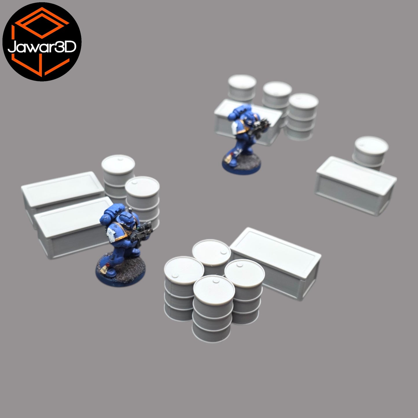 Wargaming 28mm scatter terrain scenery showing 3D-printed item that is compatible with games such as Warhammer 40K, Star Wars Legions, D+D, Dungeons and Dragons, Sci-Fi, Fantasy and other miniature tabletop games. Brand Jawar3d found at www.jawar3d.co.uk.