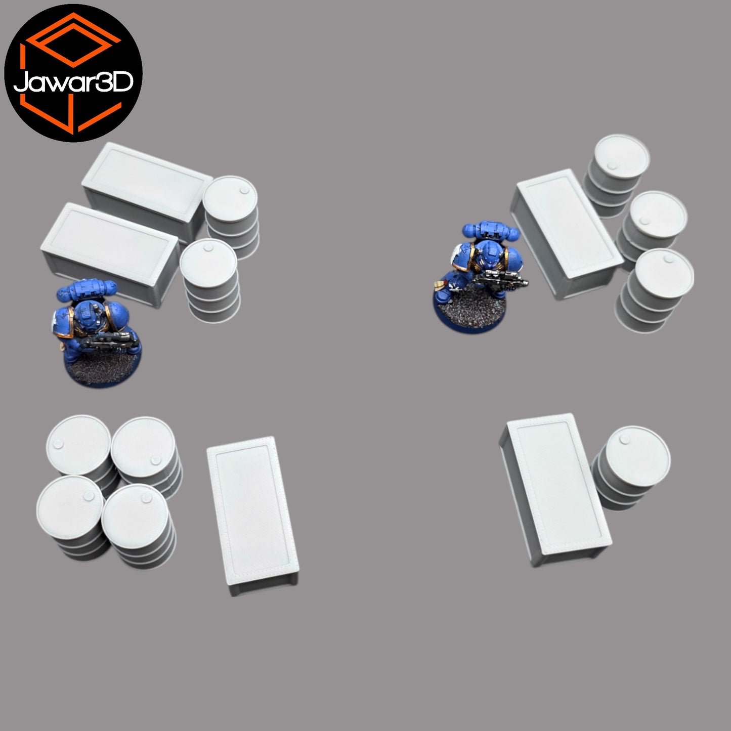 Wargaming 28mm scatter terrain scenery showing 3D-printed item that is compatible with games such as Warhammer 40K, Star Wars Legions, D+D, Dungeons and Dragons, Sci-Fi, Fantasy and other miniature tabletop games. Brand Jawar3d found at www.jawar3d.co.uk.
