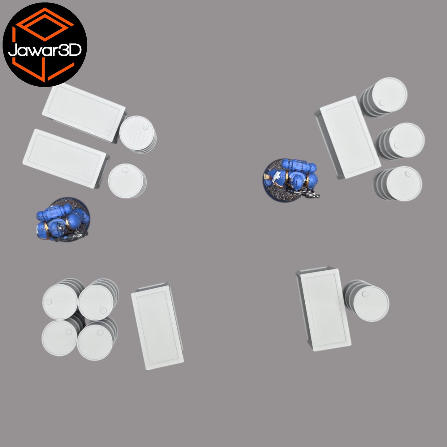 Wargaming 28mm scatter terrain scenery showing 3D-printed item that is compatible with games such as Warhammer 40K, Star Wars Legions, D+D, Dungeons and Dragons, Sci-Fi, Fantasy and other miniature tabletop games. Brand Jawar3d found at www.jawar3d.co.uk.