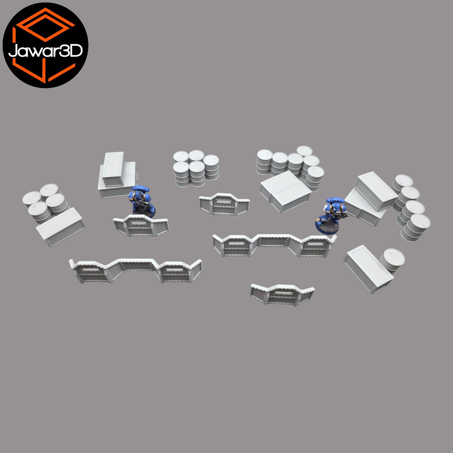Wargaming 28mm scatter terrain scenery showing 3D-printed item that is compatible with games such as Warhammer 40K, Star Wars Legions, D+D, Dungeons and Dragons, Sci-Fi, Fantasy and other miniature tabletop games. Brand Jawar3d found at www.jawar3d.co.uk.