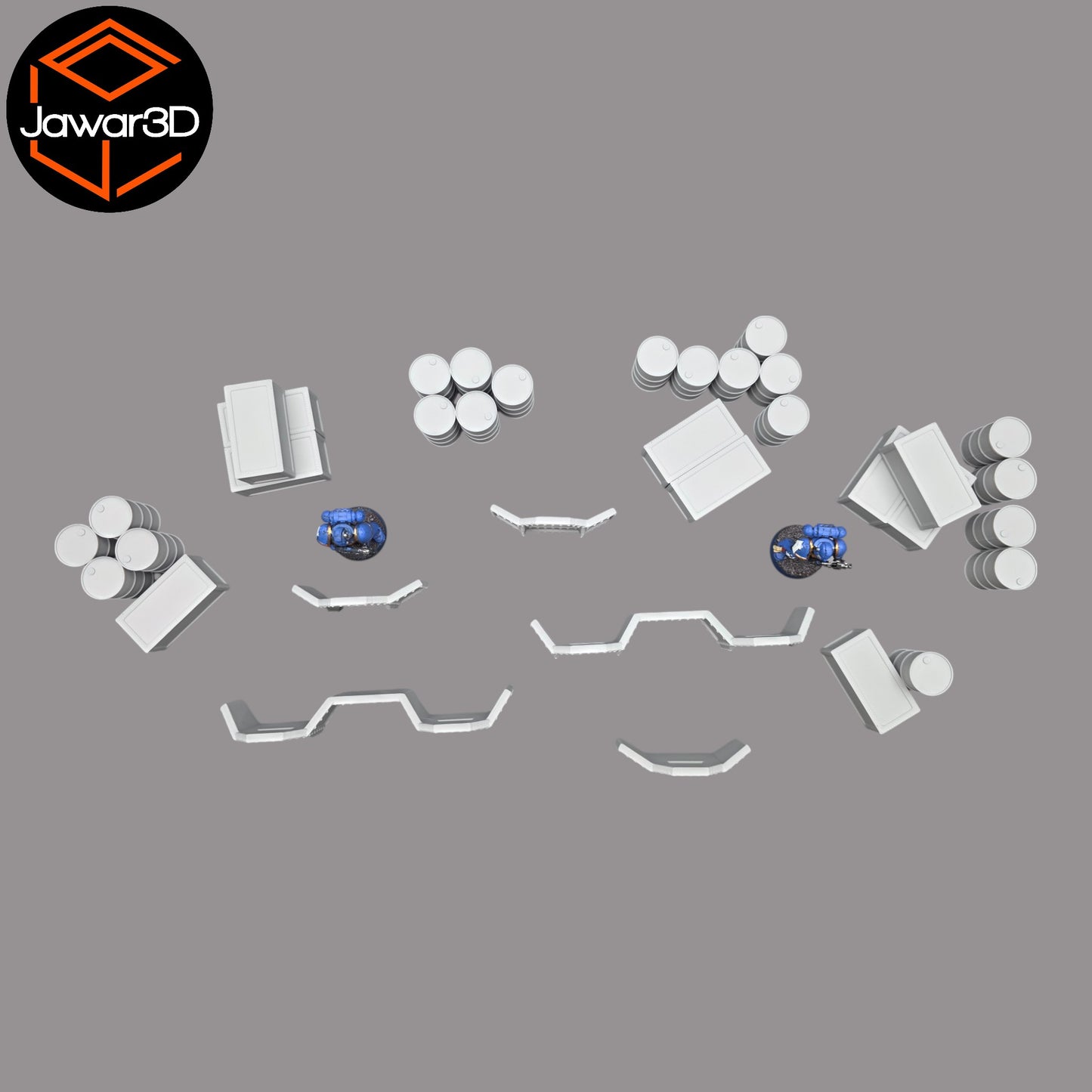 Wargaming 28mm scatter terrain scenery showing 3D-printed item that is compatible with games such as Warhammer 40K, Star Wars Legions, D+D, Dungeons and Dragons, Sci-Fi, Fantasy and other miniature tabletop games. Brand Jawar3d found at www.jawar3d.co.uk.