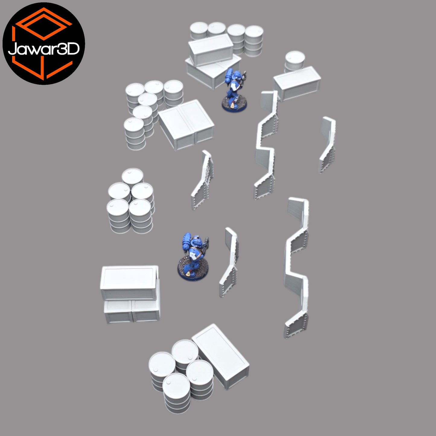 Wargaming 28mm scatter terrain scenery showing 3D-printed item that is compatible with games such as Warhammer 40K, Star Wars Legions, D+D, Dungeons and Dragons, Sci-Fi, Fantasy and other miniature tabletop games. Brand Jawar3d found at www.jawar3d.co.uk.