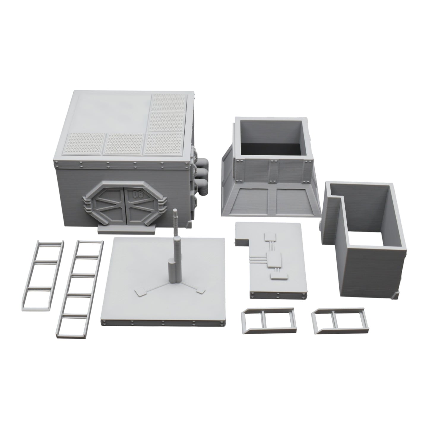 Wargaming 28mm scatter terrain scenery showing 3D-printed item that is compatible with games such as Warhammer 40K, Star Wars Legions, D+D, Dungeons and Dragons, Sci-Fi, Fantasy and other miniature tabletop games. Brand Jawar3d found at www.jawar3d.co.uk.
