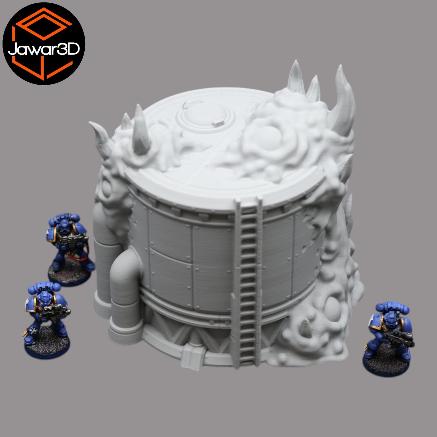 Wargaming 28mm scatter terrain scenery showing 3D-printed item that is compatible with games such as Warhammer 40K, Star Wars Legions, D+D, Dungeons and Dragons, Sci-Fi, Fantasy and other miniature tabletop games. Brand Jawar3d found at www.jawar3d.co.uk.