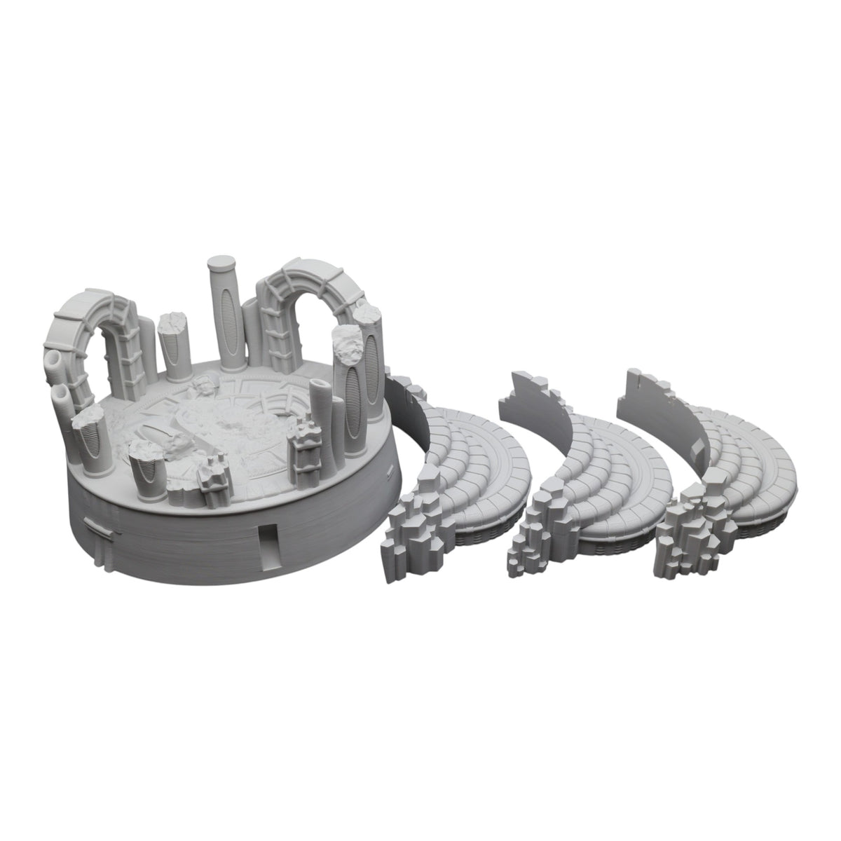 Wargaming 28mm scatter terrain scenery showing 3D-printed item that is compatible with games such as Warhammer 40K, Star Wars Legions, D+D, Dungeons and Dragons, Sci-Fi, Fantasy and other miniature tabletop games. Brand Jawar3d found at www.jawar3d.co.uk.