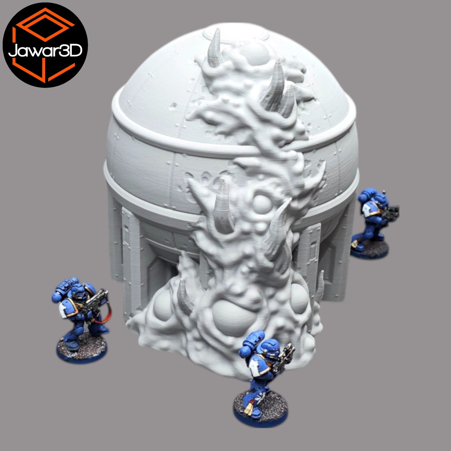 Wargaming 28mm scatter terrain scenery showing 3D-printed item that is compatible with games such as Warhammer 40K, Star Wars Legions, D+D, Dungeons and Dragons, Sci-Fi, Fantasy and other miniature tabletop games. Brand Jawar3d found at www.jawar3d.co.uk.