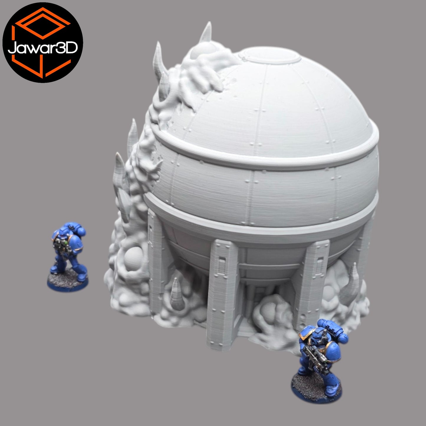 Wargaming 28mm scatter terrain scenery showing 3D-printed item that is compatible with games such as Warhammer 40K, Star Wars Legions, D+D, Dungeons and Dragons, Sci-Fi, Fantasy and other miniature tabletop games. Brand Jawar3d found at www.jawar3d.co.uk.
