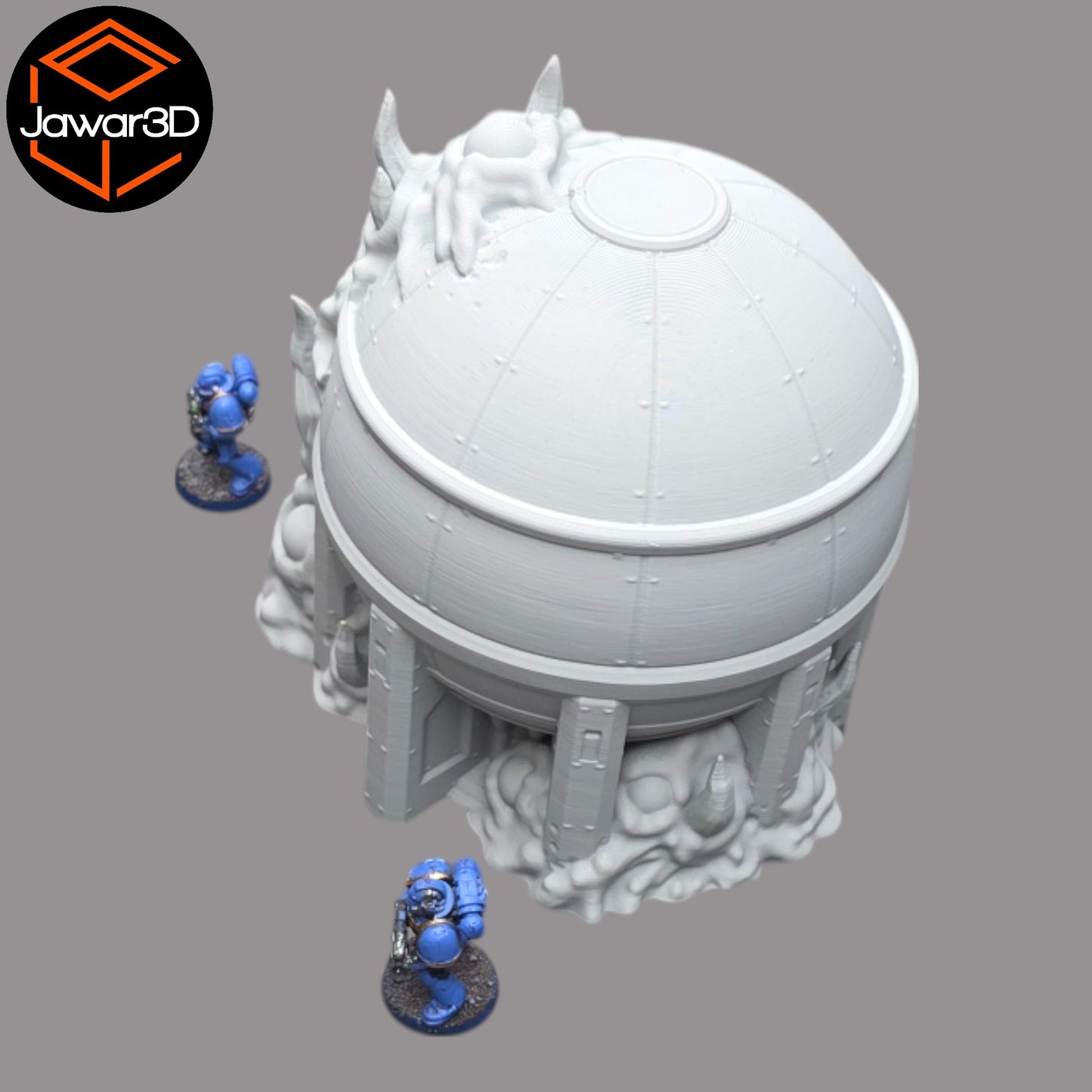 Wargaming 28mm scatter terrain scenery showing 3D-printed item that is compatible with games such as Warhammer 40K, Star Wars Legions, D+D, Dungeons and Dragons, Sci-Fi, Fantasy and other miniature tabletop games. Brand Jawar3d found at www.jawar3d.co.uk.