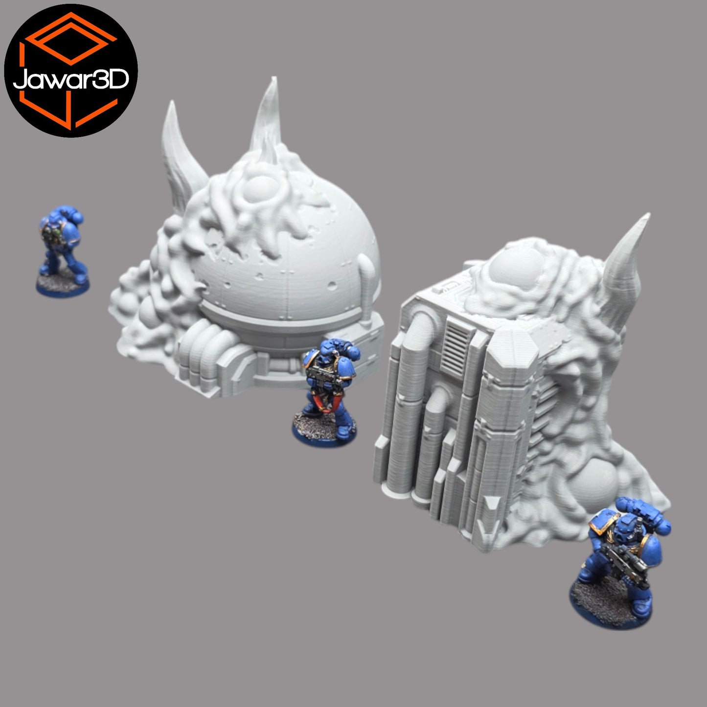 Wargaming 28mm scatter terrain scenery showing 3D-printed item that is compatible with games such as Warhammer 40K, Star Wars Legions, D+D, Dungeons and Dragons, Sci-Fi, Fantasy and other miniature tabletop games. Brand Jawar3d found at www.jawar3d.co.uk.