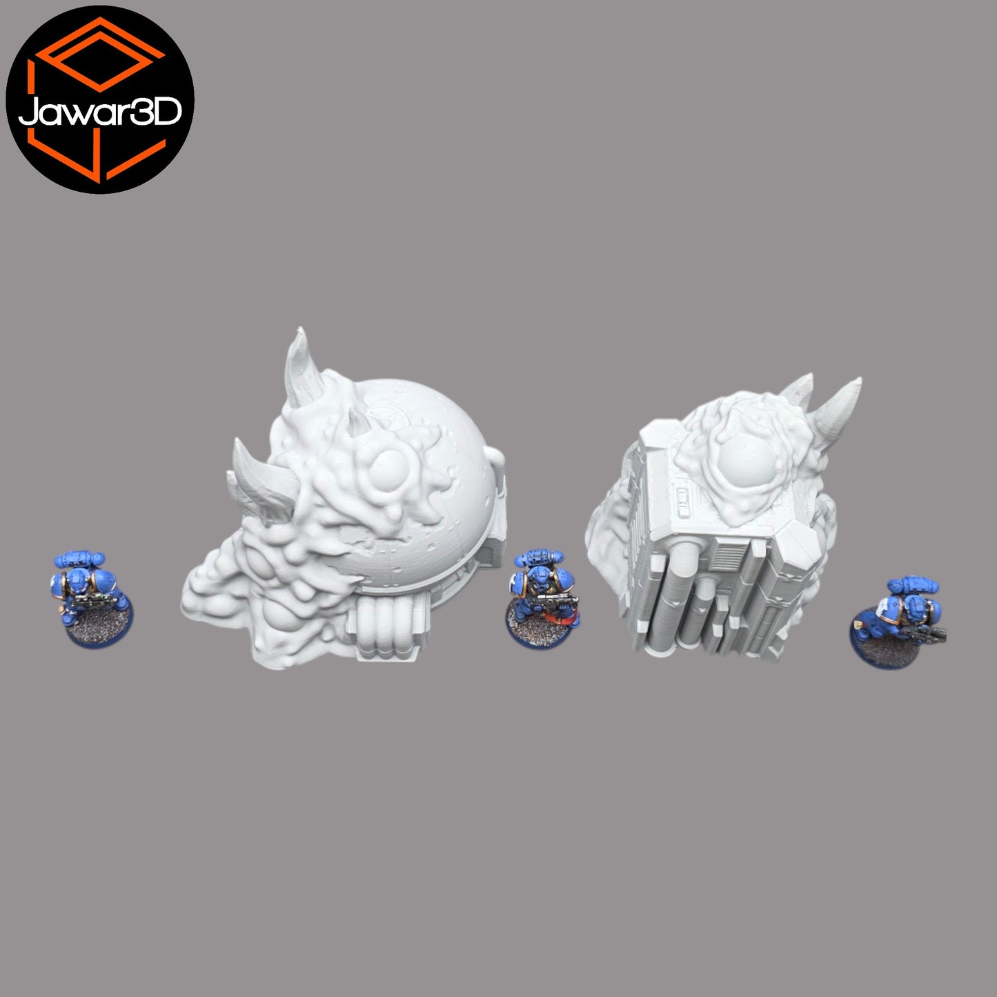 Wargaming 28mm scatter terrain scenery showing 3D-printed item that is compatible with games such as Warhammer 40K, Star Wars Legions, D+D, Dungeons and Dragons, Sci-Fi, Fantasy and other miniature tabletop games. Brand Jawar3d found at www.jawar3d.co.uk.