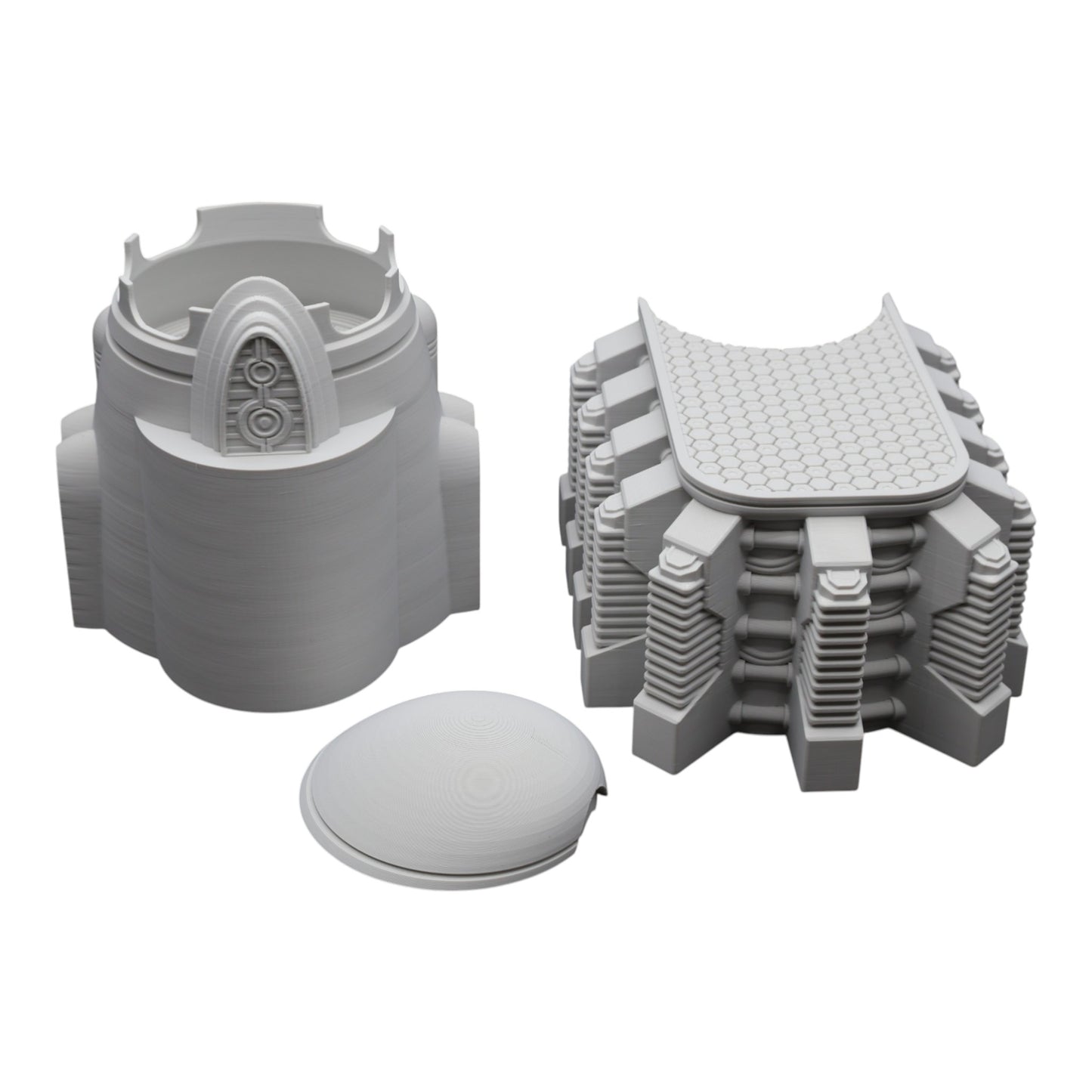 Wargaming 28mm scatter terrain scenery showing 3D-printed item that is compatible with games such as Warhammer 40K, Star Wars Legions, D+D, Dungeons and Dragons, Sci-Fi, Fantasy and other miniature tabletop games. Brand Jawar3d found at www.jawar3d.co.uk.
