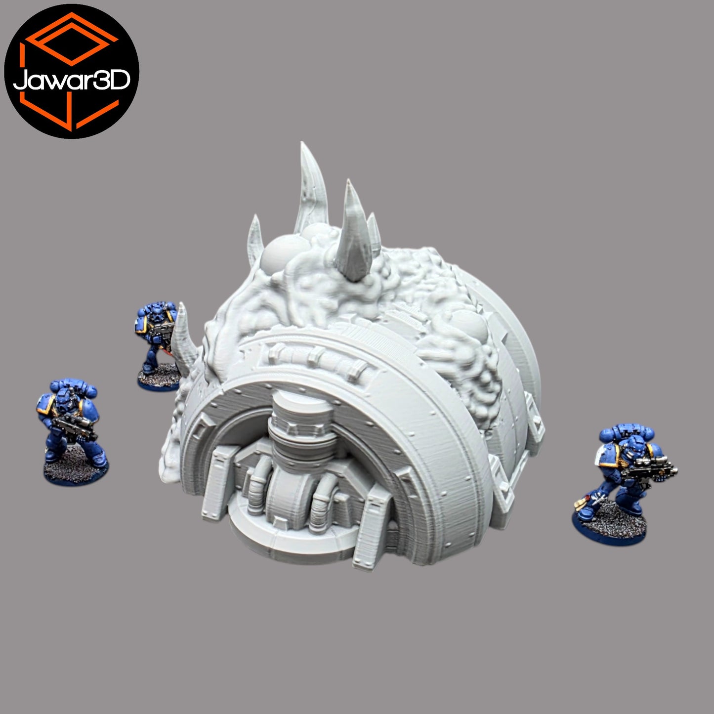 Wargaming 28mm scatter terrain scenery showing 3D-printed item that is compatible with games such as Warhammer 40K, Star Wars Legions, D+D, Dungeons and Dragons, Sci-Fi, Fantasy and other miniature tabletop games. Brand Jawar3d found at www.jawar3d.co.uk.