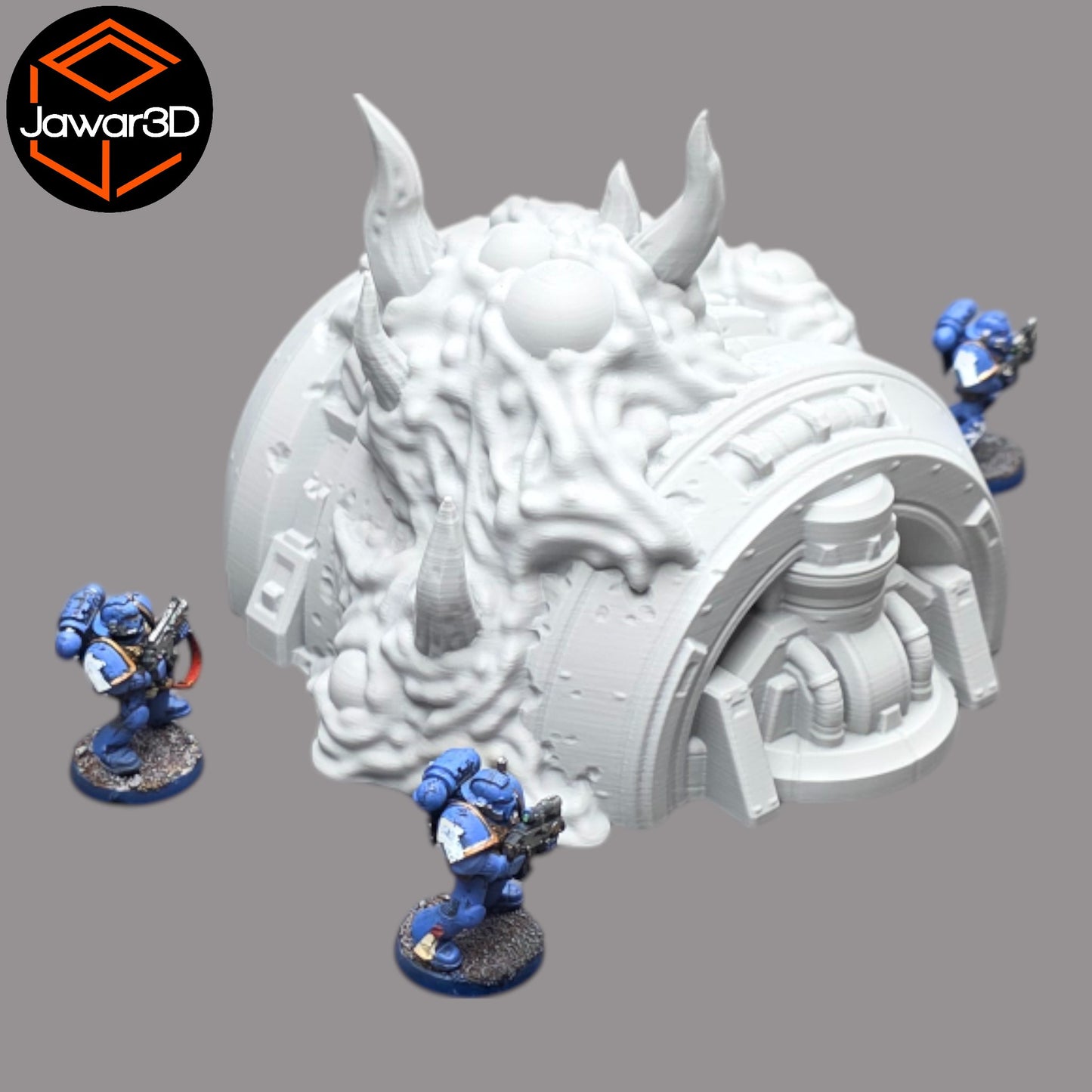 Wargaming 28mm scatter terrain scenery showing 3D-printed item that is compatible with games such as Warhammer 40K, Star Wars Legions, D+D, Dungeons and Dragons, Sci-Fi, Fantasy and other miniature tabletop games. Brand Jawar3d found at www.jawar3d.co.uk.