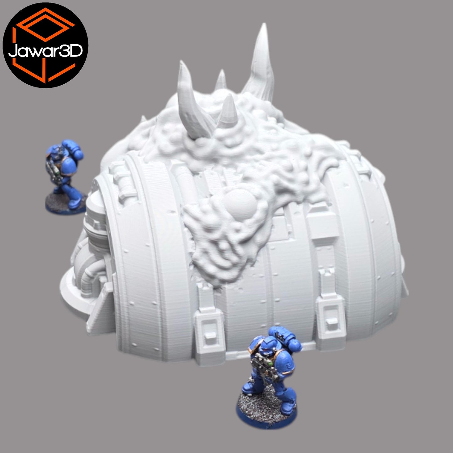 Wargaming 28mm scatter terrain scenery showing 3D-printed item that is compatible with games such as Warhammer 40K, Star Wars Legions, D+D, Dungeons and Dragons, Sci-Fi, Fantasy and other miniature tabletop games. Brand Jawar3d found at www.jawar3d.co.uk.