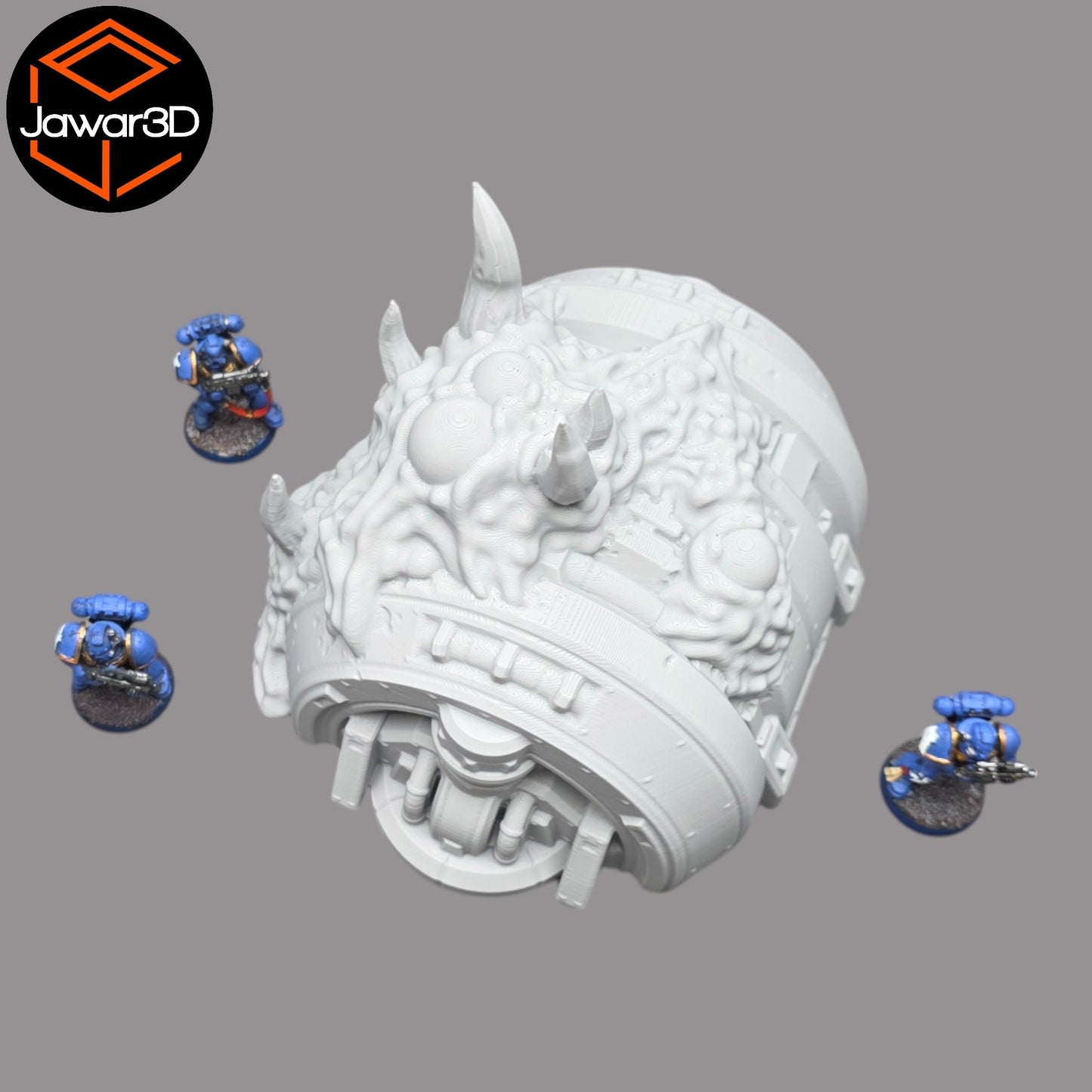 Wargaming 28mm scatter terrain scenery showing 3D-printed item that is compatible with games such as Warhammer 40K, Star Wars Legions, D+D, Dungeons and Dragons, Sci-Fi, Fantasy and other miniature tabletop games. Brand Jawar3d found at www.jawar3d.co.uk.
