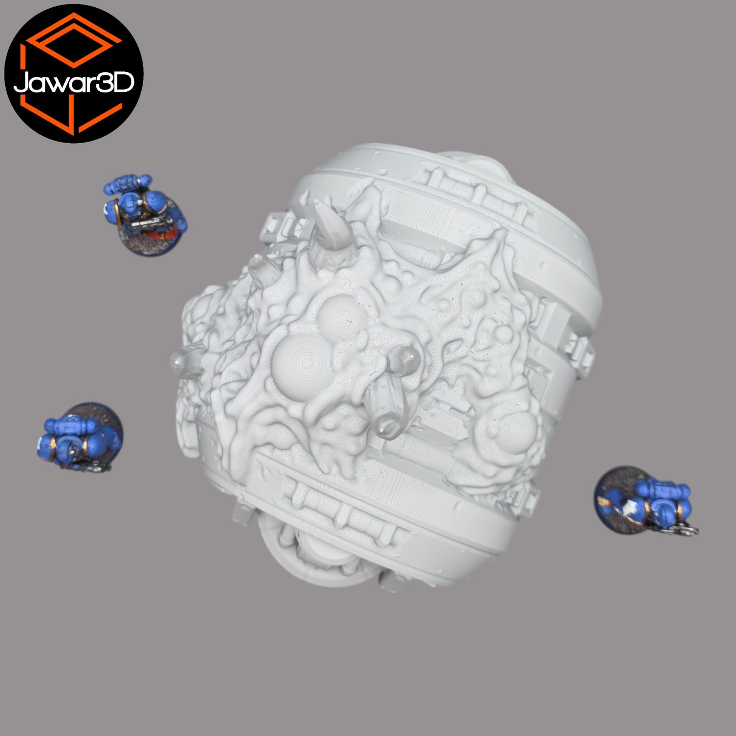 Wargaming 28mm scatter terrain scenery showing 3D-printed item that is compatible with games such as Warhammer 40K, Star Wars Legions, D+D, Dungeons and Dragons, Sci-Fi, Fantasy and other miniature tabletop games. Brand Jawar3d found at www.jawar3d.co.uk.