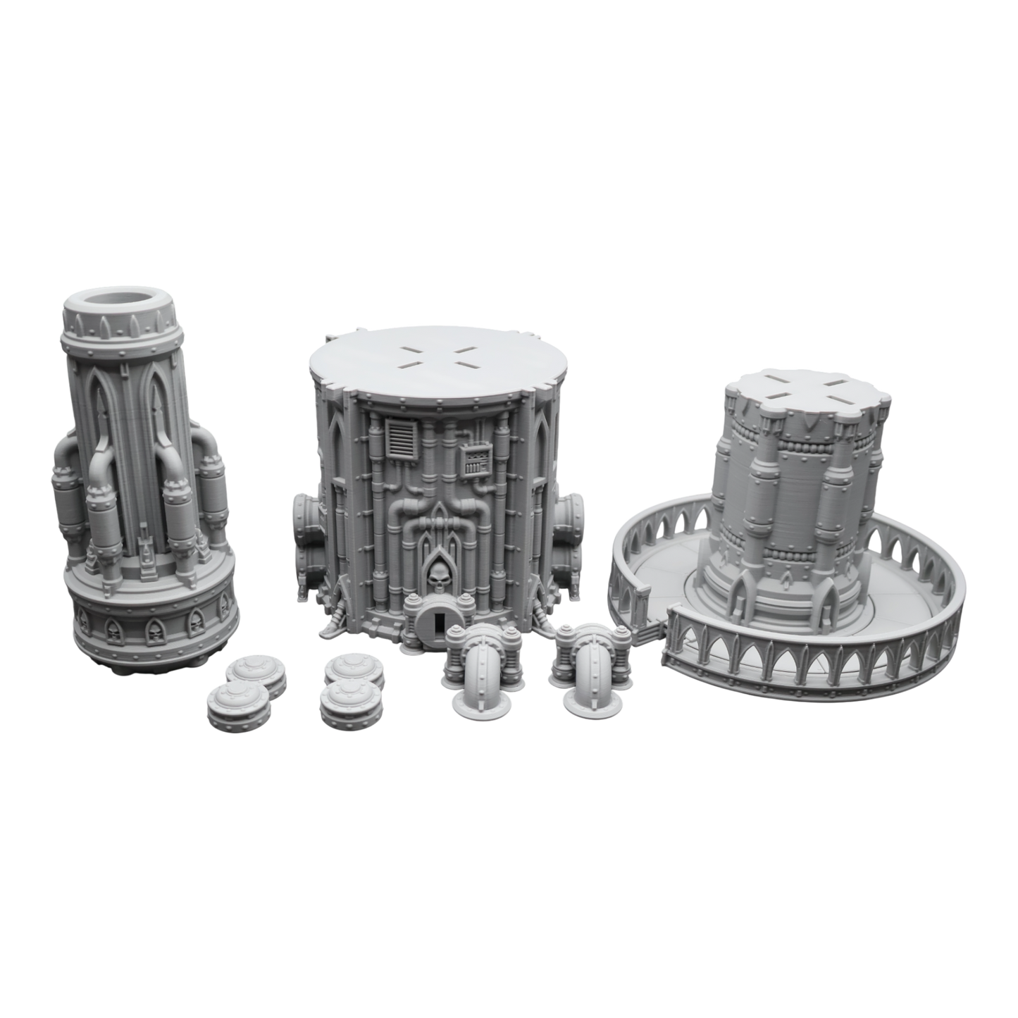 Wargaming 28mm scatter terrain scenery showing 3D-printed item that is compatible with games such as Warhammer 40K, Star Wars Legions, D+D, Dungeons and Dragons, Sci-Fi, Fantasy and other miniature tabletop games. Brand Jawar3d found at www.jawar3d.co.uk.
