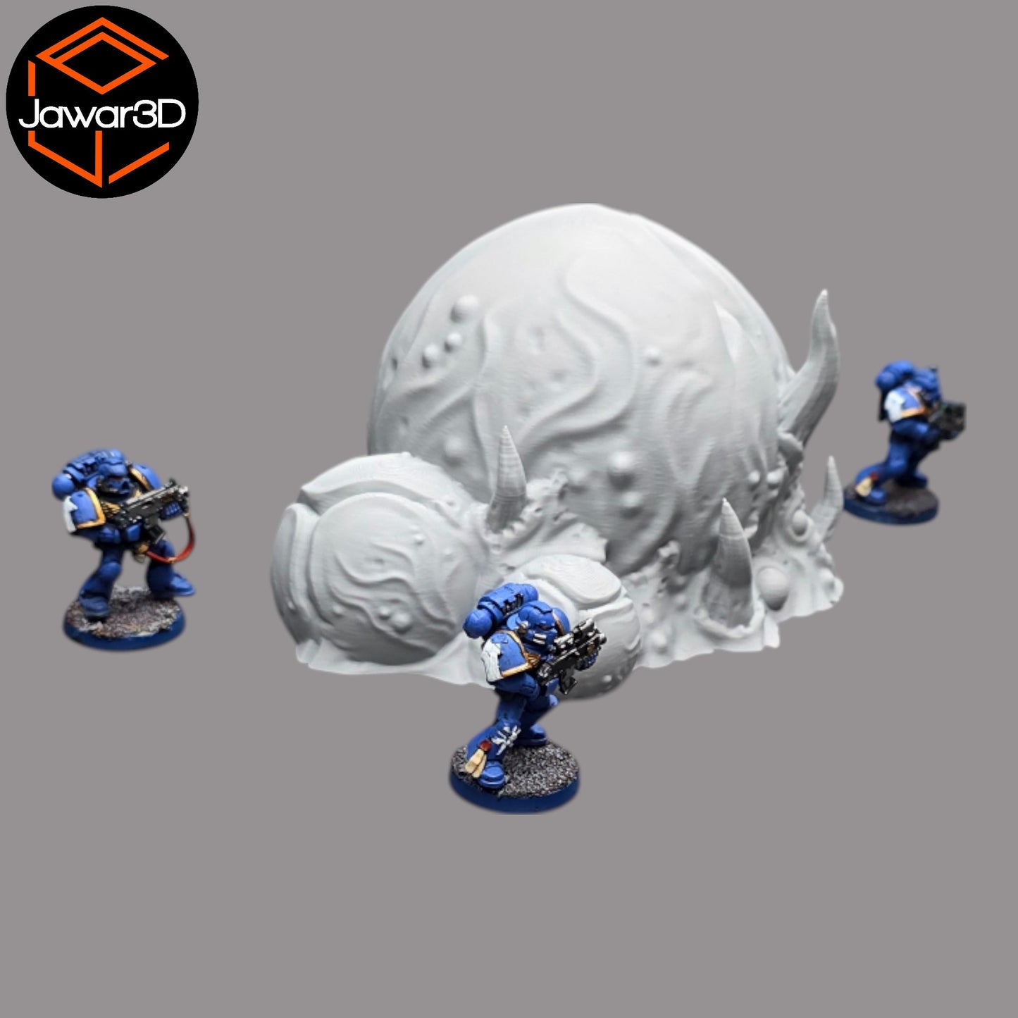 Wargaming 28mm scatter terrain scenery showing 3D-printed item that is compatible with games such as Warhammer 40K, Star Wars Legions, D+D, Dungeons and Dragons, Sci-Fi, Fantasy and other miniature tabletop games. Brand Jawar3d found at www.jawar3d.co.uk.