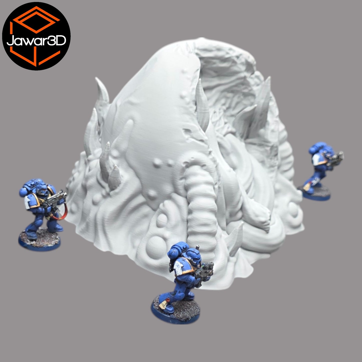 Wargaming 28mm scatter terrain scenery showing 3D-printed item that is compatible with games such as Warhammer 40K, Star Wars Legions, D+D, Dungeons and Dragons, Sci-Fi, Fantasy and other miniature tabletop games. Brand Jawar3d found at www.jawar3d.co.uk.