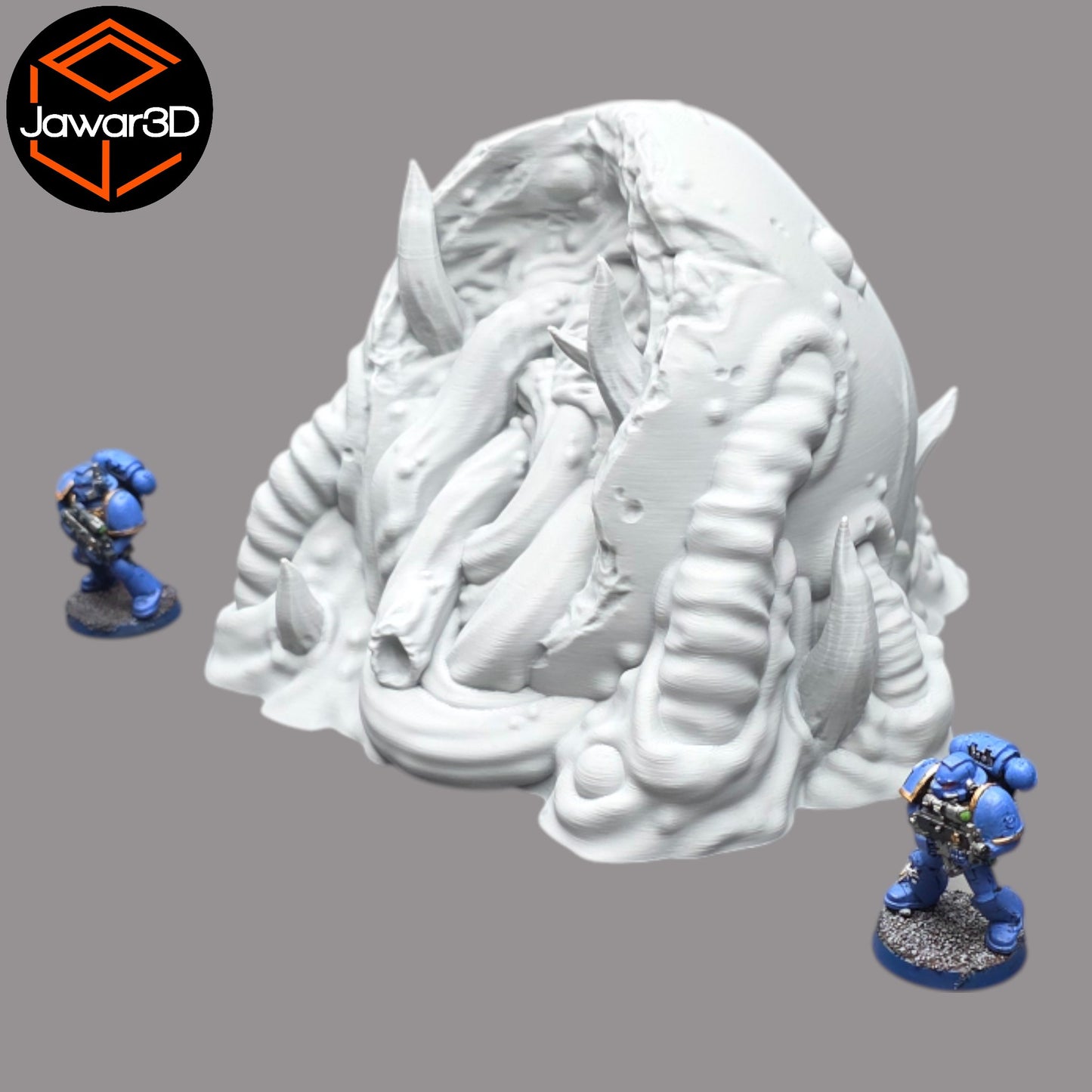 Wargaming 28mm scatter terrain scenery showing 3D-printed item that is compatible with games such as Warhammer 40K, Star Wars Legions, D+D, Dungeons and Dragons, Sci-Fi, Fantasy and other miniature tabletop games. Brand Jawar3d found at www.jawar3d.co.uk.