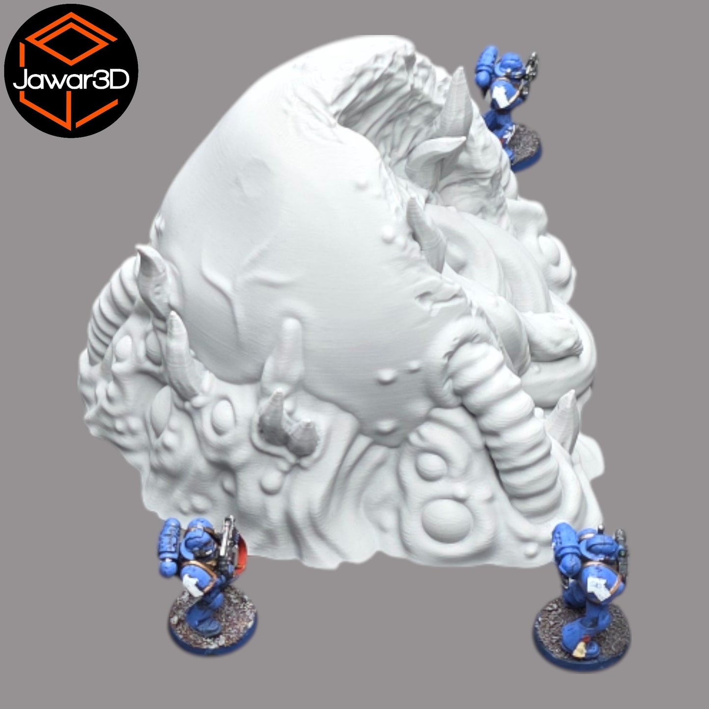 Wargaming 28mm scatter terrain scenery showing 3D-printed item that is compatible with games such as Warhammer 40K, Star Wars Legions, D+D, Dungeons and Dragons, Sci-Fi, Fantasy and other miniature tabletop games. Brand Jawar3d found at www.jawar3d.co.uk.