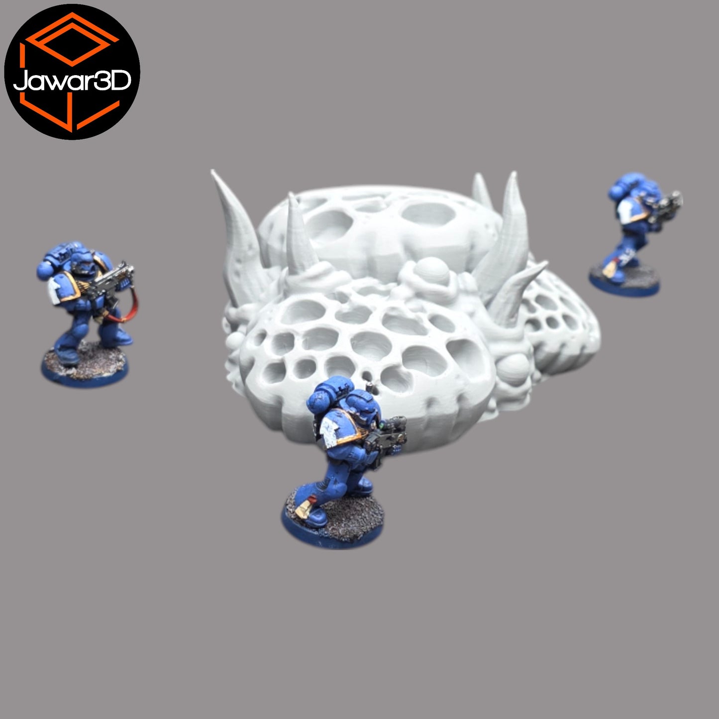 Wargaming 28mm scatter terrain scenery showing 3D-printed item that is compatible with games such as Warhammer 40K, Star Wars Legions, D+D, Dungeons and Dragons, Sci-Fi, Fantasy and other miniature tabletop games. Brand Jawar3d found at www.jawar3d.co.uk.
