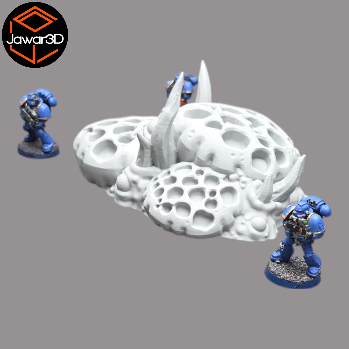 Wargaming 28mm scatter terrain scenery showing 3D-printed item that is compatible with games such as Warhammer 40K, Star Wars Legions, D+D, Dungeons and Dragons, Sci-Fi, Fantasy and other miniature tabletop games. Brand Jawar3d found at www.jawar3d.co.uk.