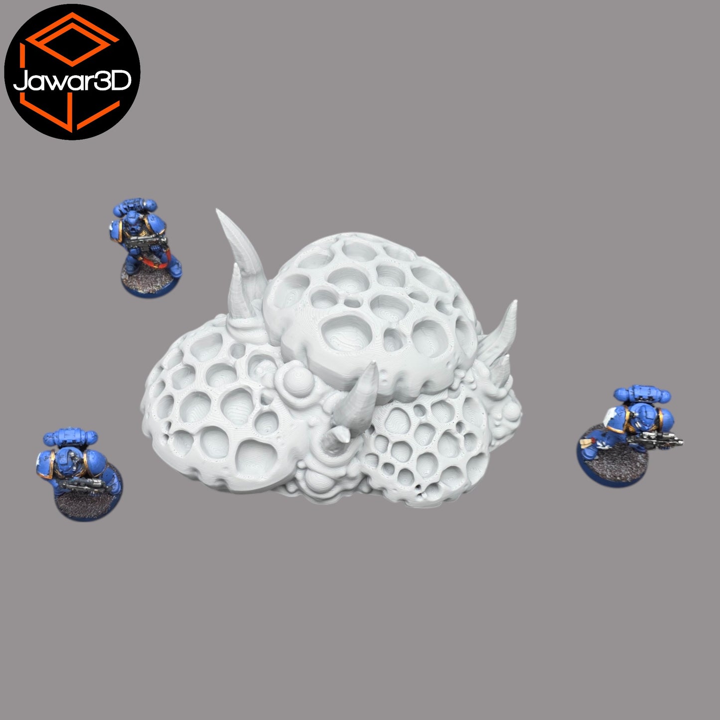Wargaming 28mm scatter terrain scenery showing 3D-printed item that is compatible with games such as Warhammer 40K, Star Wars Legions, D+D, Dungeons and Dragons, Sci-Fi, Fantasy and other miniature tabletop games. Brand Jawar3d found at www.jawar3d.co.uk.