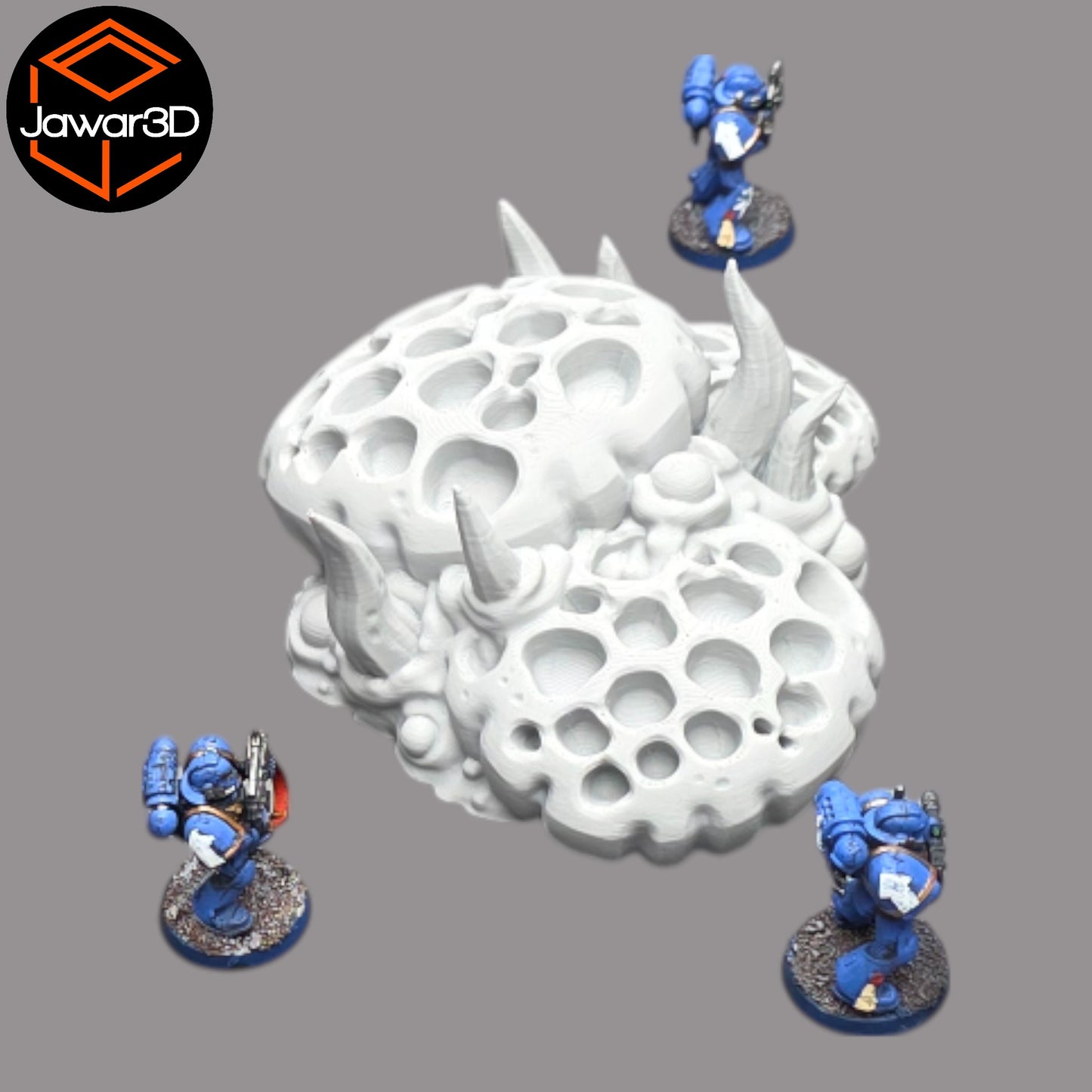 Wargaming 28mm scatter terrain scenery showing 3D-printed item that is compatible with games such as Warhammer 40K, Star Wars Legions, D+D, Dungeons and Dragons, Sci-Fi, Fantasy and other miniature tabletop games. Brand Jawar3d found at www.jawar3d.co.uk.