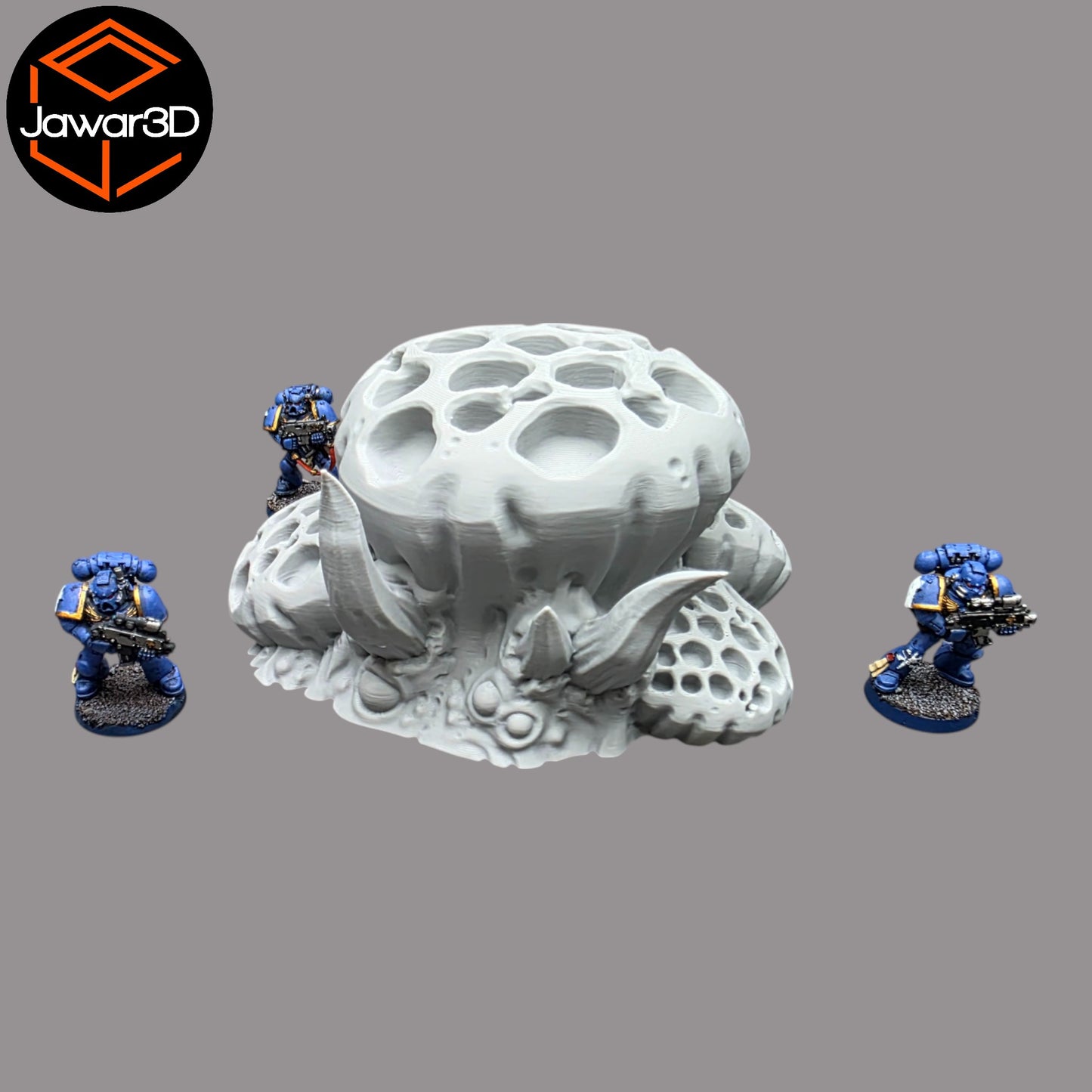 Wargaming 28mm scatter terrain scenery showing 3D-printed item that is compatible with games such as Warhammer 40K, Star Wars Legions, D+D, Dungeons and Dragons, Sci-Fi, Fantasy and other miniature tabletop games. Brand Jawar3d found at www.jawar3d.co.uk.