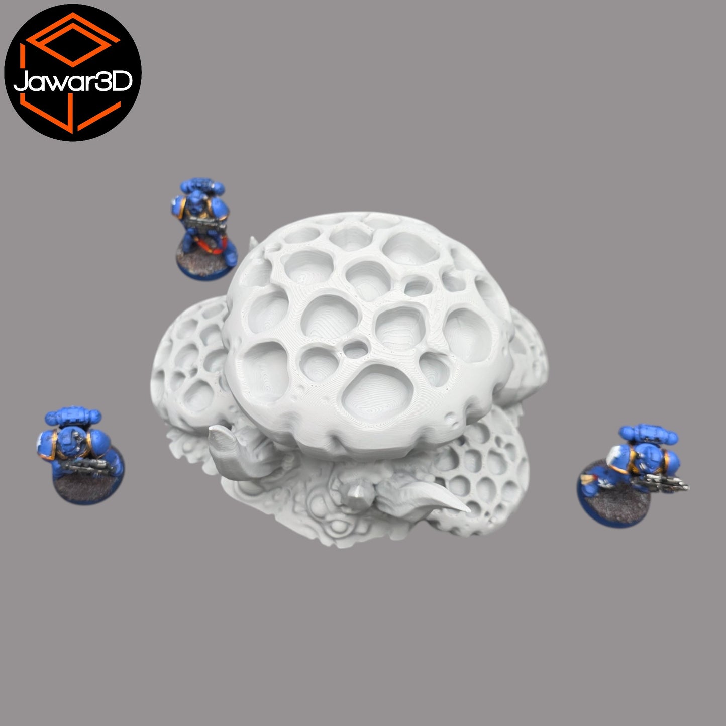 Wargaming 28mm scatter terrain scenery showing 3D-printed item that is compatible with games such as Warhammer 40K, Star Wars Legions, D+D, Dungeons and Dragons, Sci-Fi, Fantasy and other miniature tabletop games. Brand Jawar3d found at www.jawar3d.co.uk.