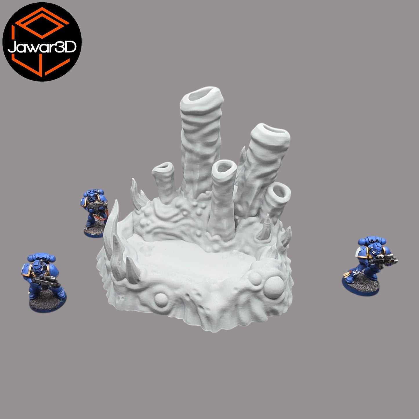 Wargaming 28mm scatter terrain scenery showing 3D-printed item that is compatible with games such as Warhammer 40K, Star Wars Legions, D+D, Dungeons and Dragons, Sci-Fi, Fantasy and other miniature tabletop games. Brand Jawar3d found at www.jawar3d.co.uk.