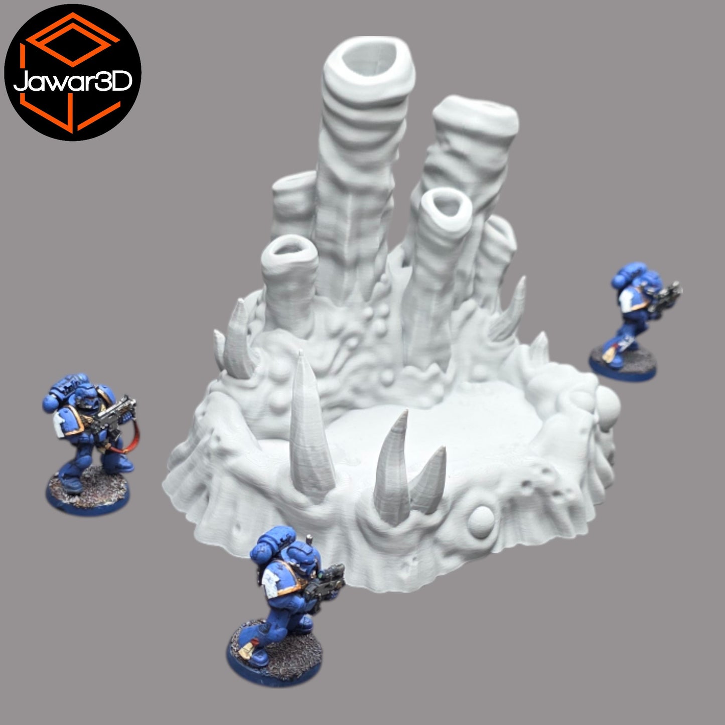 Wargaming 28mm scatter terrain scenery showing 3D-printed item that is compatible with games such as Warhammer 40K, Star Wars Legions, D+D, Dungeons and Dragons, Sci-Fi, Fantasy and other miniature tabletop games. Brand Jawar3d found at www.jawar3d.co.uk.