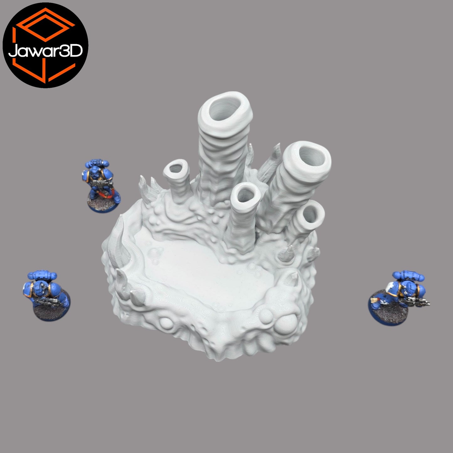 Wargaming 28mm scatter terrain scenery showing 3D-printed item that is compatible with games such as Warhammer 40K, Star Wars Legions, D+D, Dungeons and Dragons, Sci-Fi, Fantasy and other miniature tabletop games. Brand Jawar3d found at www.jawar3d.co.uk.