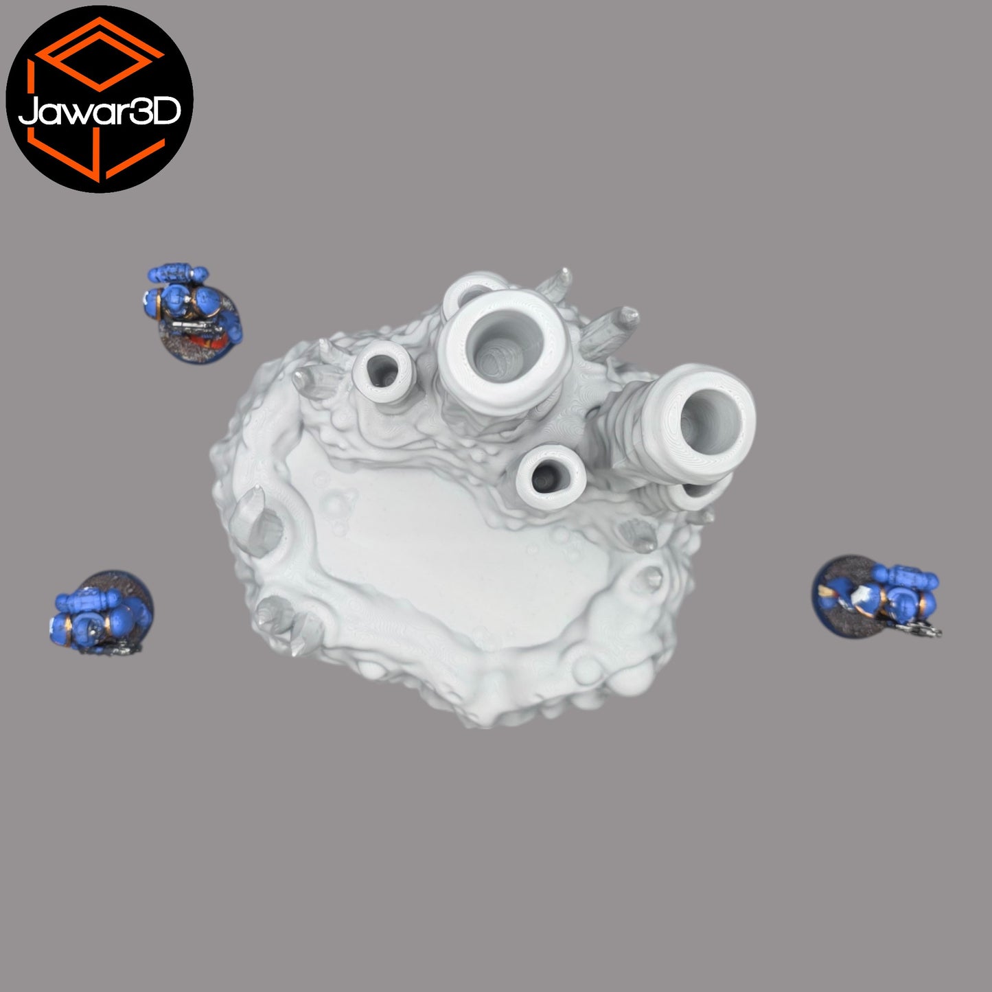 Wargaming 28mm scatter terrain scenery showing 3D-printed item that is compatible with games such as Warhammer 40K, Star Wars Legions, D+D, Dungeons and Dragons, Sci-Fi, Fantasy and other miniature tabletop games. Brand Jawar3d found at www.jawar3d.co.uk.