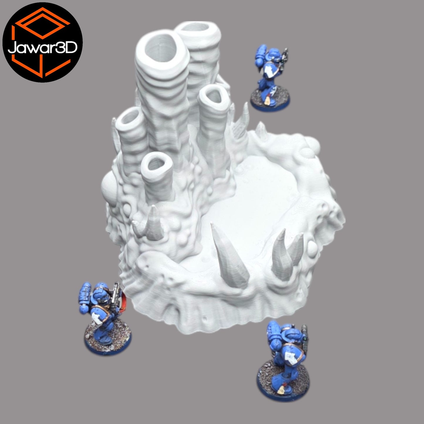 Wargaming 28mm scatter terrain scenery showing 3D-printed item that is compatible with games such as Warhammer 40K, Star Wars Legions, D+D, Dungeons and Dragons, Sci-Fi, Fantasy and other miniature tabletop games. Brand Jawar3d found at www.jawar3d.co.uk.