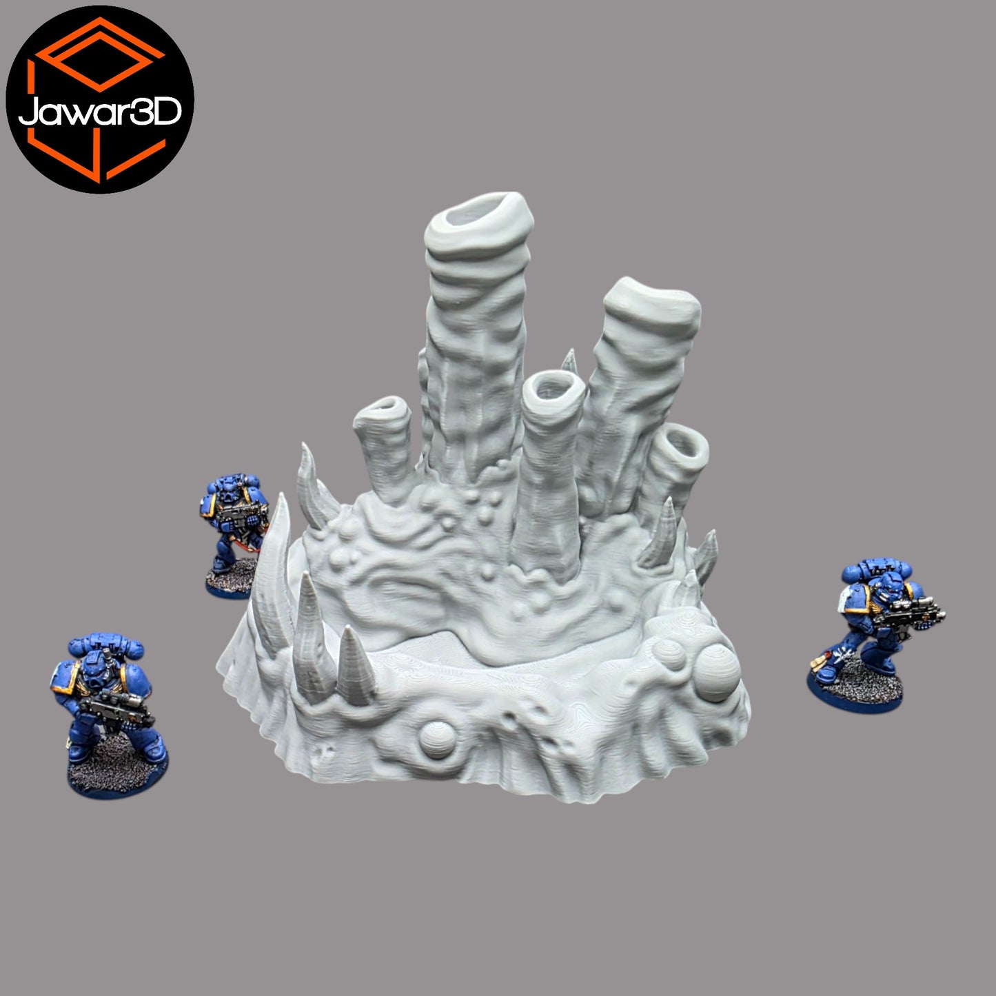 Wargaming 28mm scatter terrain scenery showing 3D-printed item that is compatible with games such as Warhammer 40K, Star Wars Legions, D+D, Dungeons and Dragons, Sci-Fi, Fantasy and other miniature tabletop games. Brand Jawar3d found at www.jawar3d.co.uk.