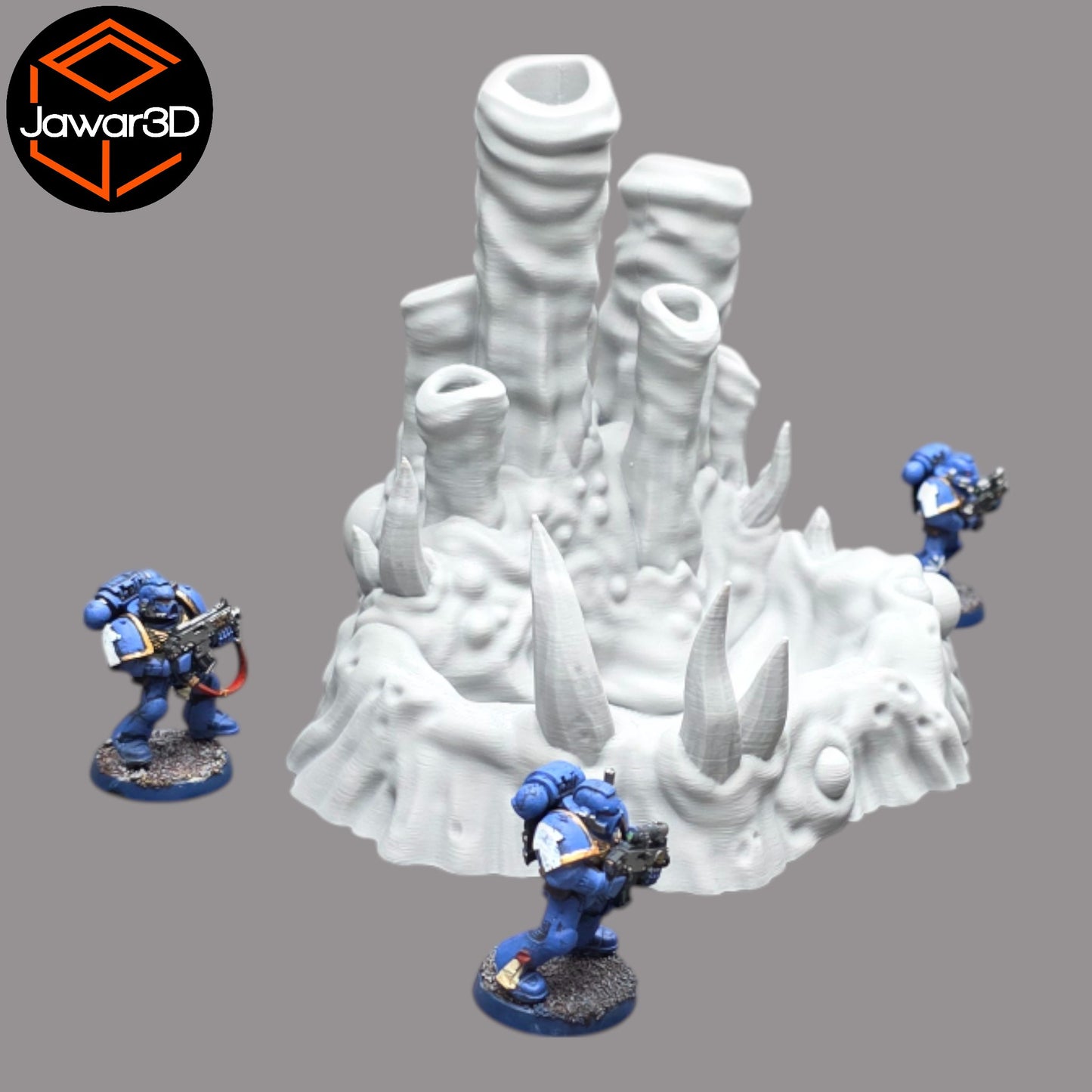 Wargaming 28mm scatter terrain scenery showing 3D-printed item that is compatible with games such as Warhammer 40K, Star Wars Legions, D+D, Dungeons and Dragons, Sci-Fi, Fantasy and other miniature tabletop games. Brand Jawar3d found at www.jawar3d.co.uk.
