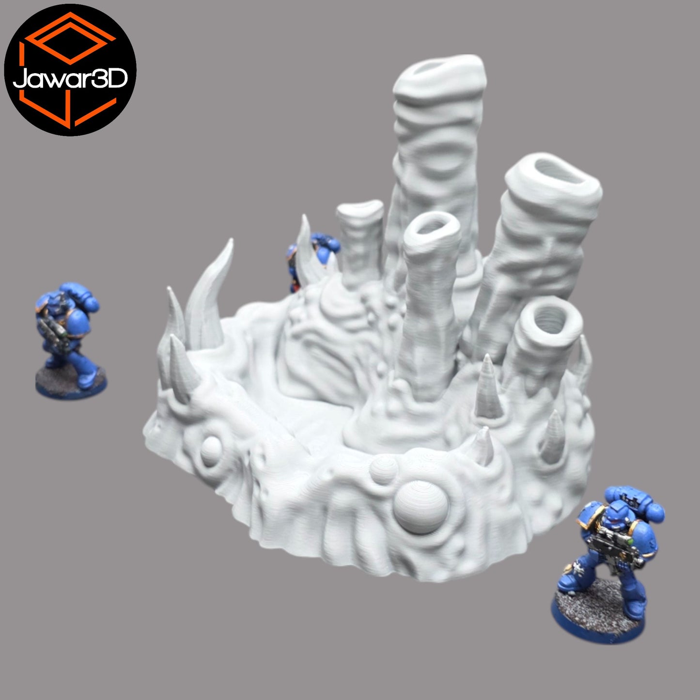 Wargaming 28mm scatter terrain scenery showing 3D-printed item that is compatible with games such as Warhammer 40K, Star Wars Legions, D+D, Dungeons and Dragons, Sci-Fi, Fantasy and other miniature tabletop games. Brand Jawar3d found at www.jawar3d.co.uk.