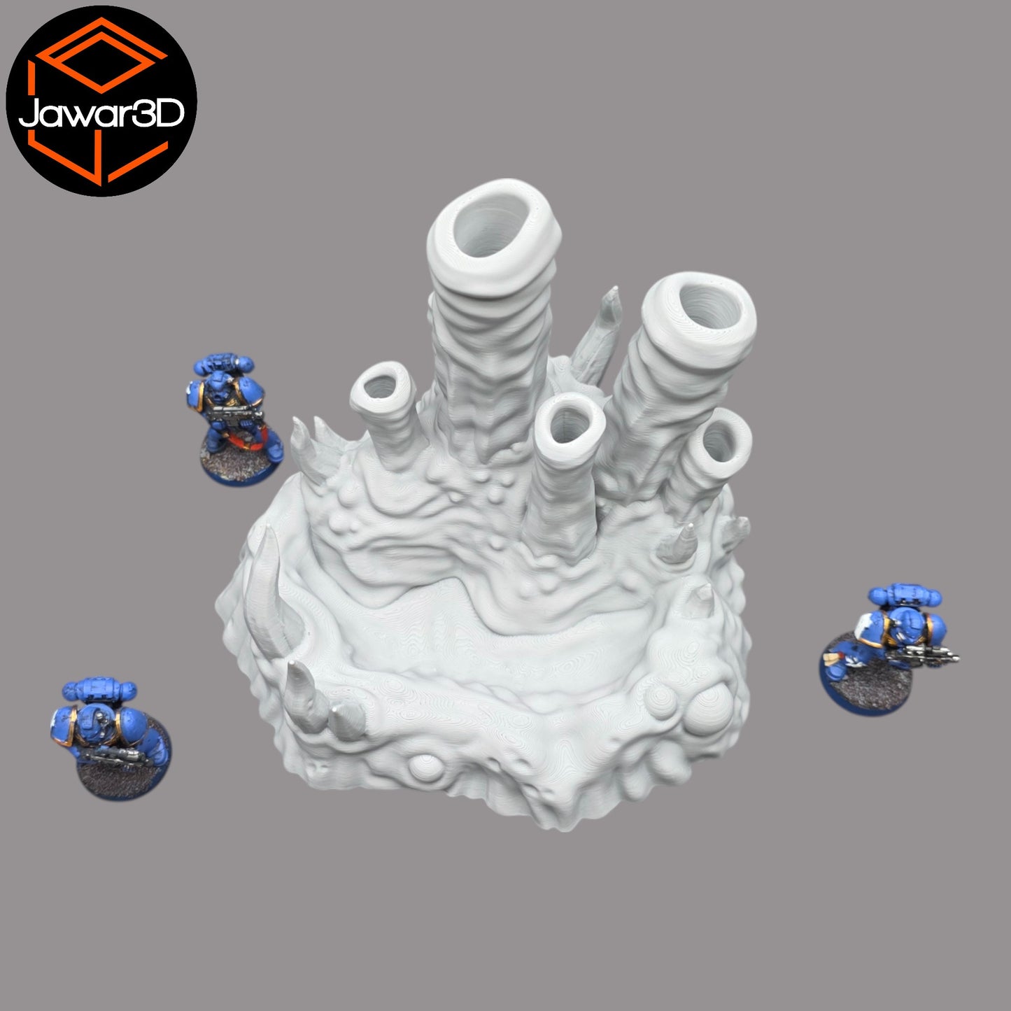 Wargaming 28mm scatter terrain scenery showing 3D-printed item that is compatible with games such as Warhammer 40K, Star Wars Legions, D+D, Dungeons and Dragons, Sci-Fi, Fantasy and other miniature tabletop games. Brand Jawar3d found at www.jawar3d.co.uk.