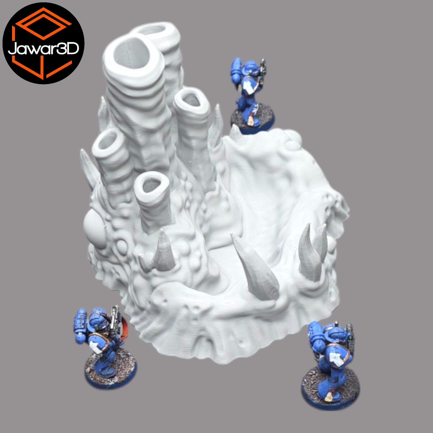 Wargaming 28mm scatter terrain scenery showing 3D-printed item that is compatible with games such as Warhammer 40K, Star Wars Legions, D+D, Dungeons and Dragons, Sci-Fi, Fantasy and other miniature tabletop games. Brand Jawar3d found at www.jawar3d.co.uk.