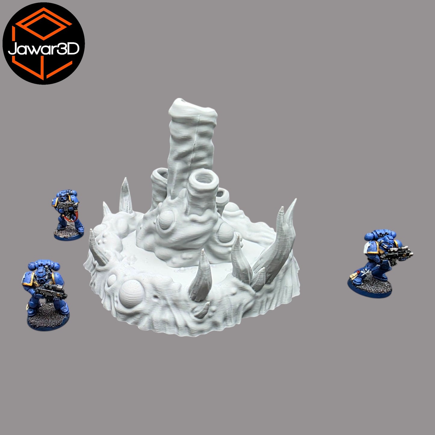Wargaming 28mm scatter terrain scenery showing 3D-printed item that is compatible with games such as Warhammer 40K, Star Wars Legions, D+D, Dungeons and Dragons, Sci-Fi, Fantasy and other miniature tabletop games. Brand Jawar3d found at www.jawar3d.co.uk.