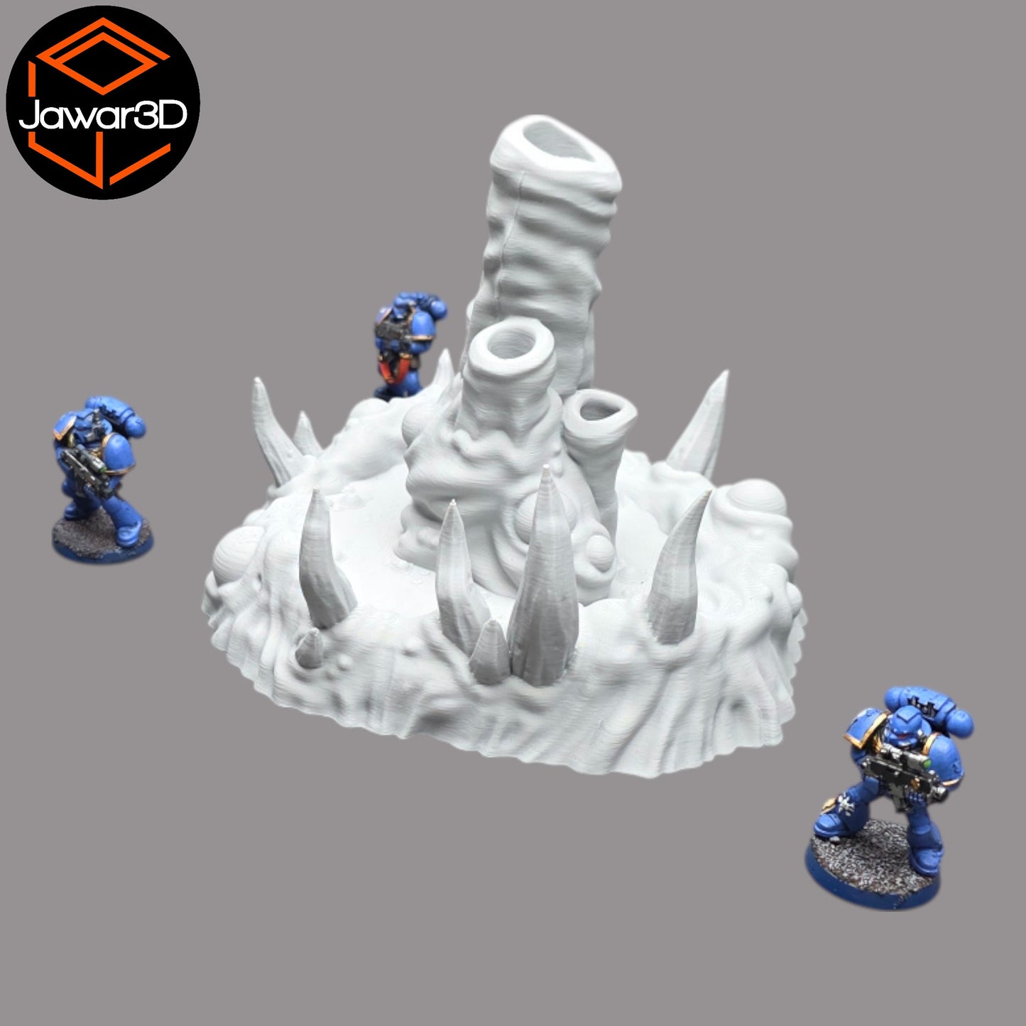 Wargaming 28mm scatter terrain scenery showing 3D-printed item that is compatible with games such as Warhammer 40K, Star Wars Legions, D+D, Dungeons and Dragons, Sci-Fi, Fantasy and other miniature tabletop games. Brand Jawar3d found at www.jawar3d.co.uk.