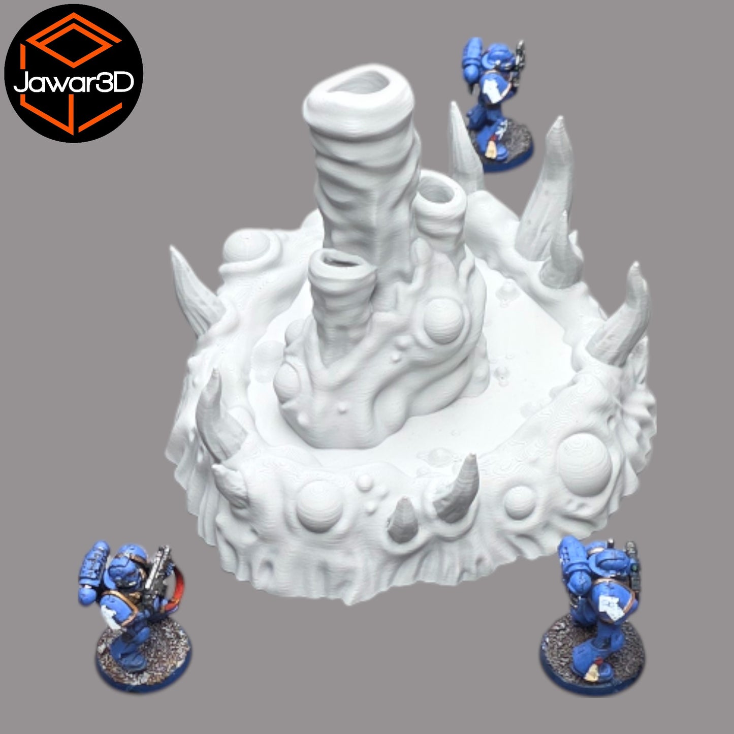Wargaming 28mm scatter terrain scenery showing 3D-printed item that is compatible with games such as Warhammer 40K, Star Wars Legions, D+D, Dungeons and Dragons, Sci-Fi, Fantasy and other miniature tabletop games. Brand Jawar3d found at www.jawar3d.co.uk.