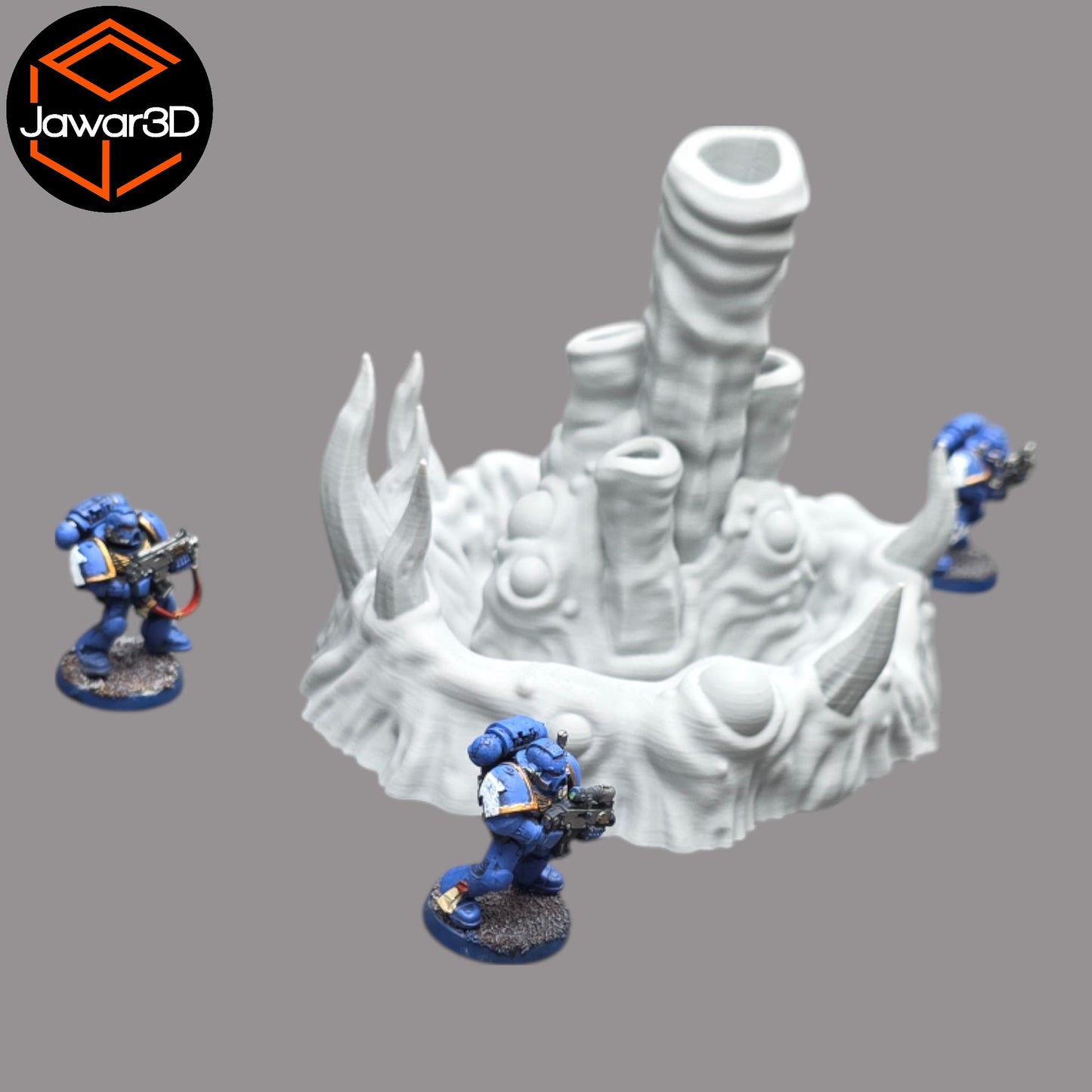 Wargaming 28mm scatter terrain scenery showing 3D-printed item that is compatible with games such as Warhammer 40K, Star Wars Legions, D+D, Dungeons and Dragons, Sci-Fi, Fantasy and other miniature tabletop games. Brand Jawar3d found at www.jawar3d.co.uk.