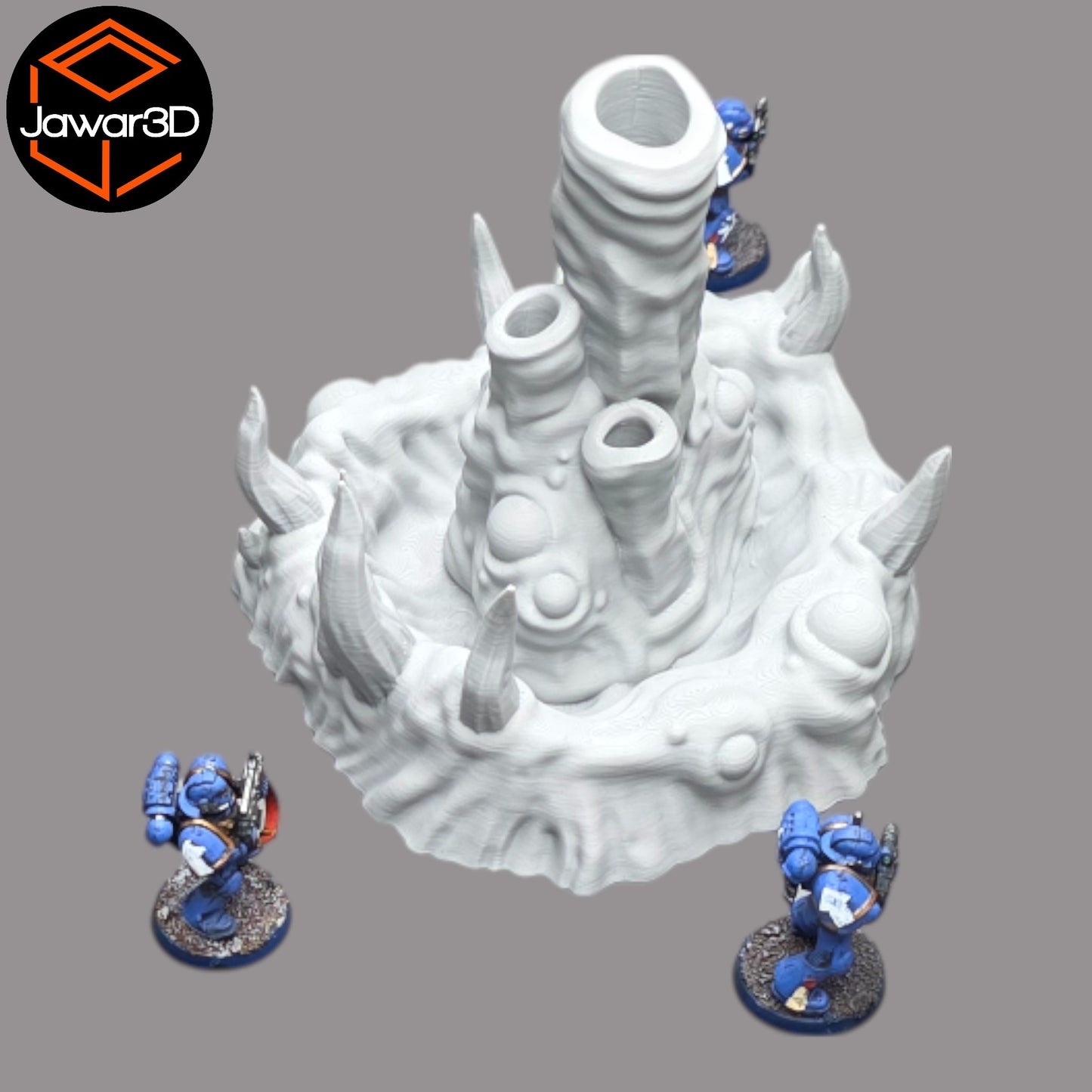 Wargaming 28mm scatter terrain scenery showing 3D-printed item that is compatible with games such as Warhammer 40K, Star Wars Legions, D+D, Dungeons and Dragons, Sci-Fi, Fantasy and other miniature tabletop games. Brand Jawar3d found at www.jawar3d.co.uk.