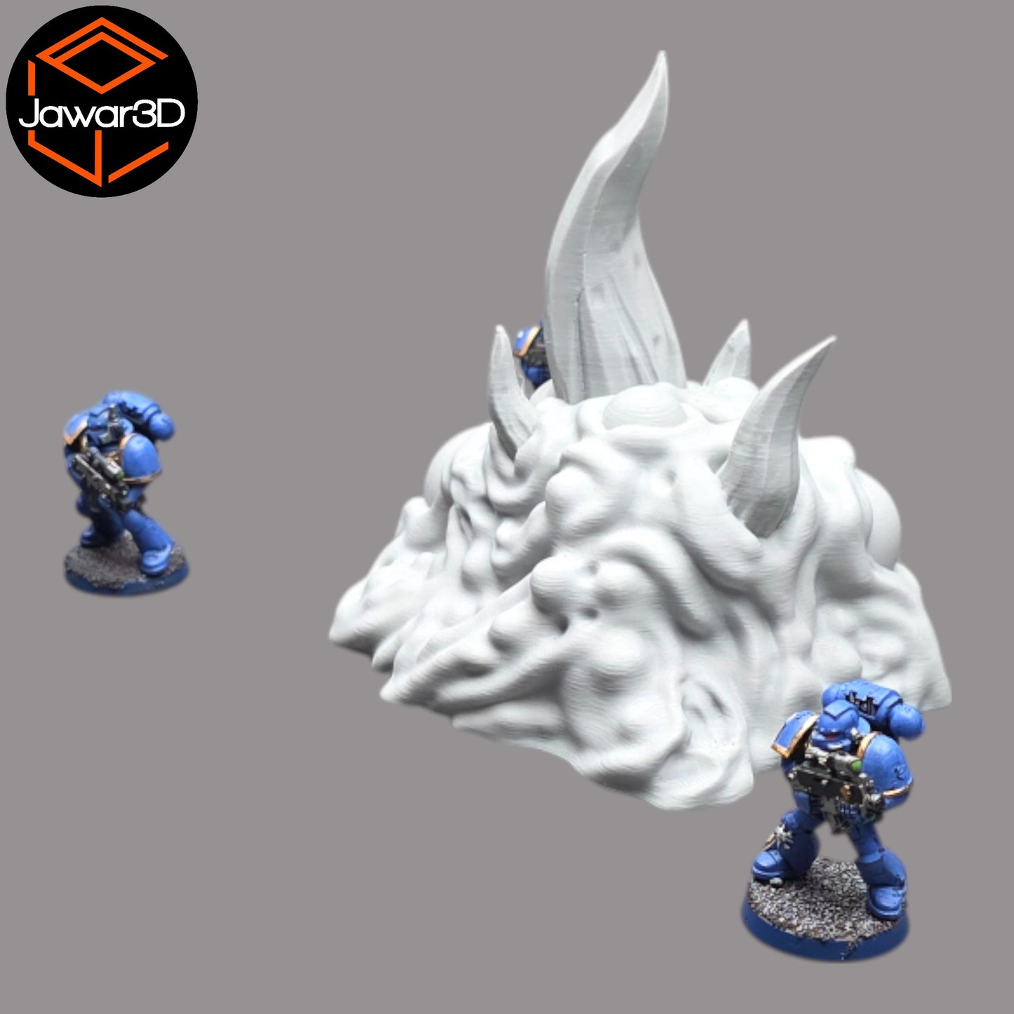 Wargaming 28mm scatter terrain scenery showing 3D-printed item that is compatible with games such as Warhammer 40K, Star Wars Legions, D+D, Dungeons and Dragons, Sci-Fi, Fantasy and other miniature tabletop games. Brand Jawar3d found at www.jawar3d.co.uk.