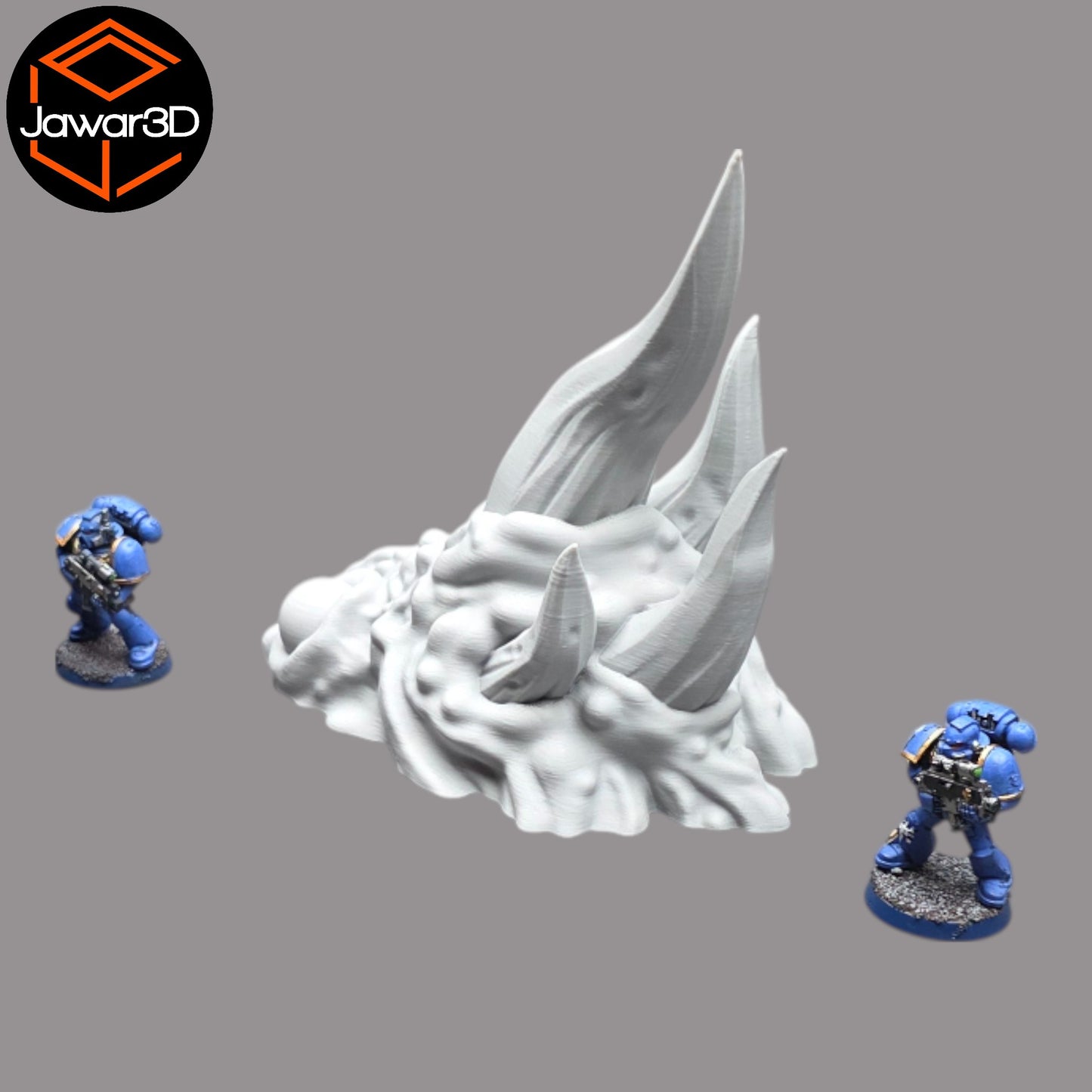 Wargaming 28mm scatter terrain scenery showing 3D-printed item that is compatible with games such as Warhammer 40K, Star Wars Legions, D+D, Dungeons and Dragons, Sci-Fi, Fantasy and other miniature tabletop games. Brand Jawar3d found at www.jawar3d.co.uk.